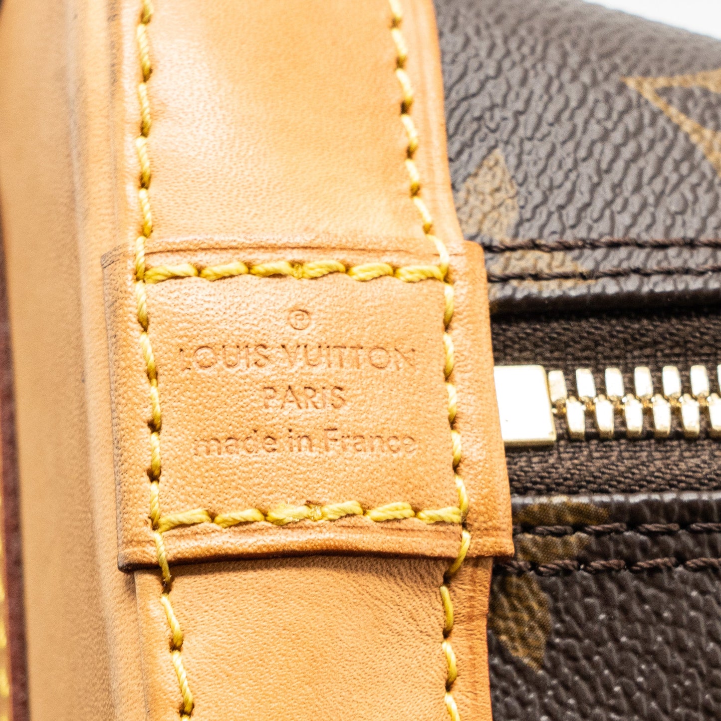 Louis Vuitton alma BB monogram canvas GHW