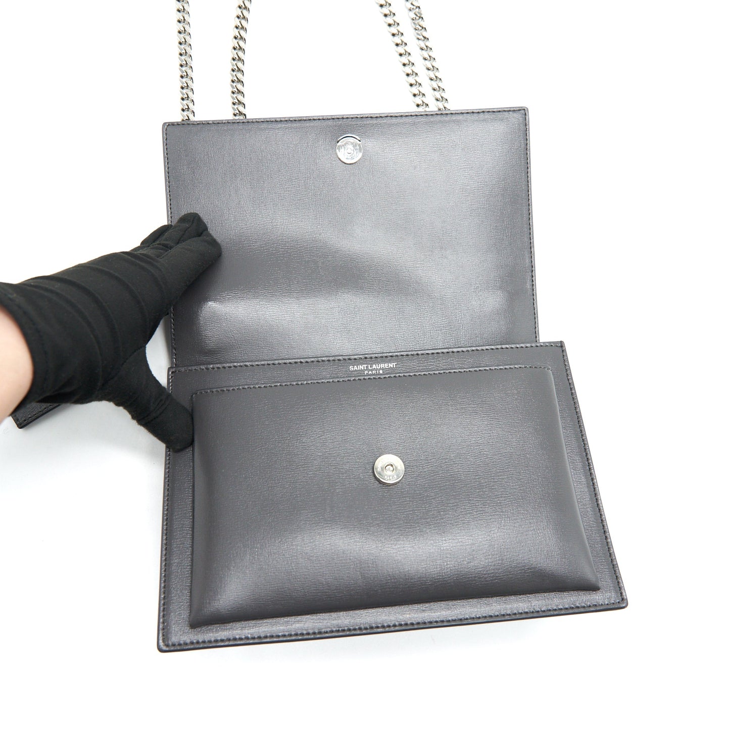 Saint Laurent Medium Sunset Dark Grey SHW