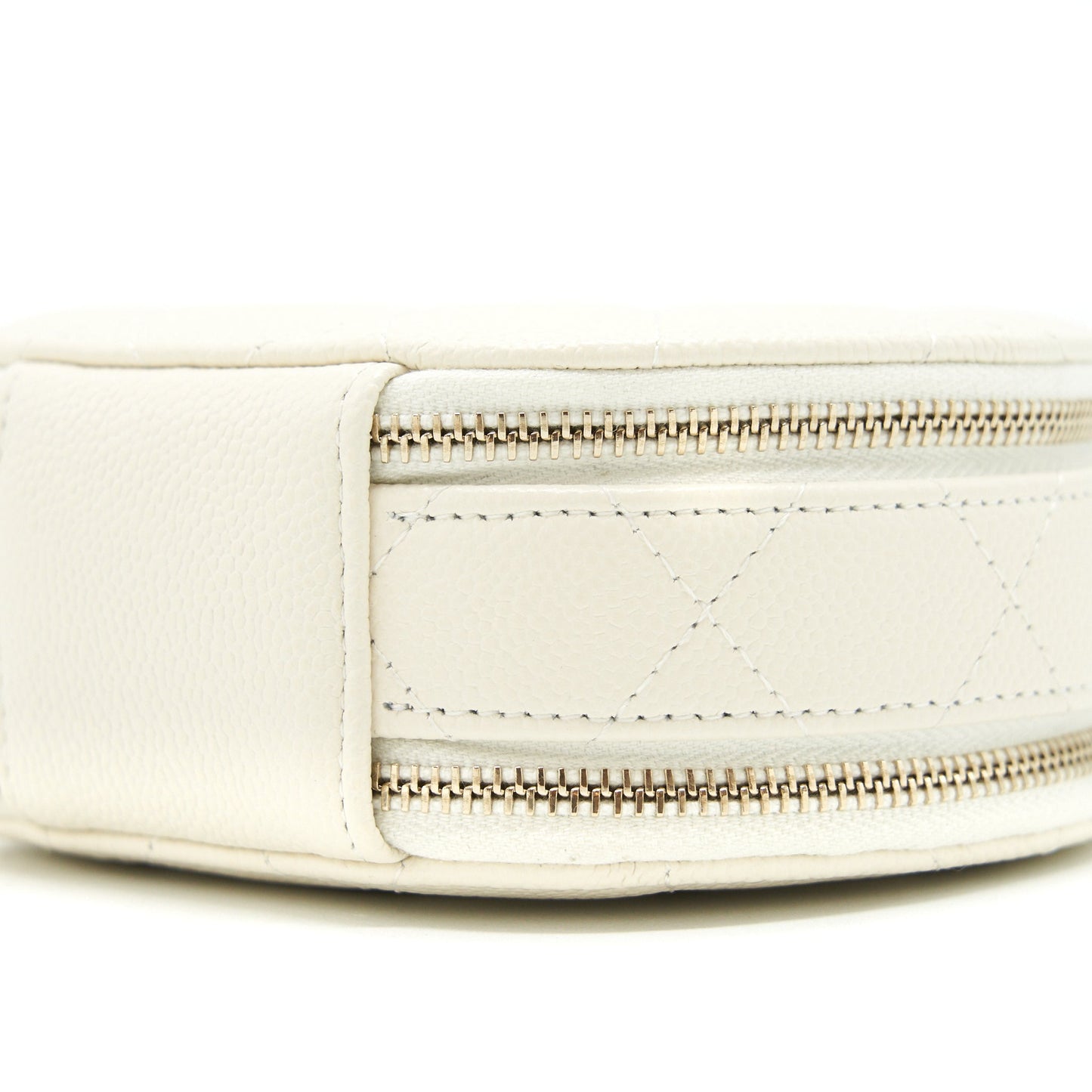 Chanel clutch with chain Caviar white LGHW