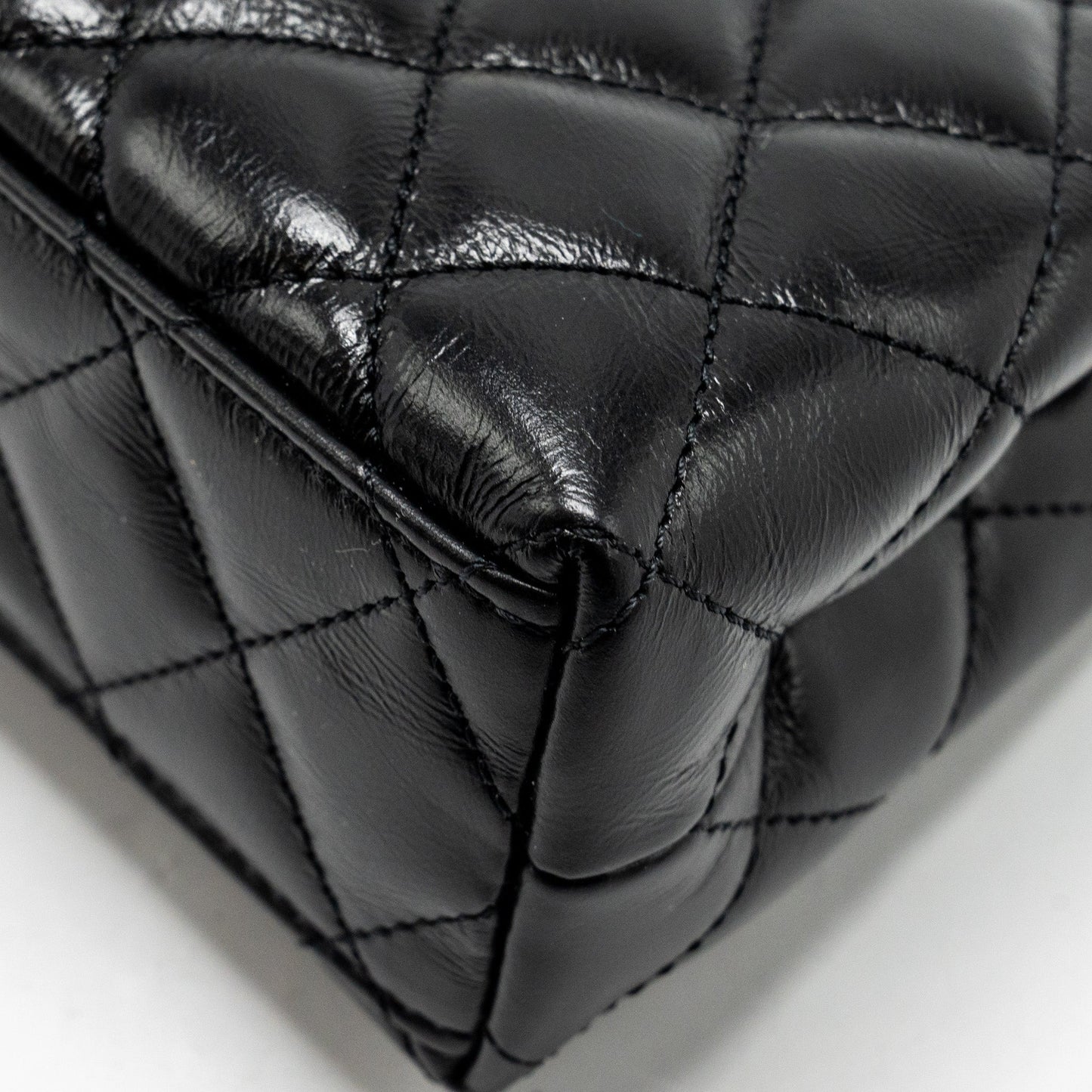 Chanel 24a Mini Shopping Tote/ Mini Kelly Calfskin Black GHW (microchip)