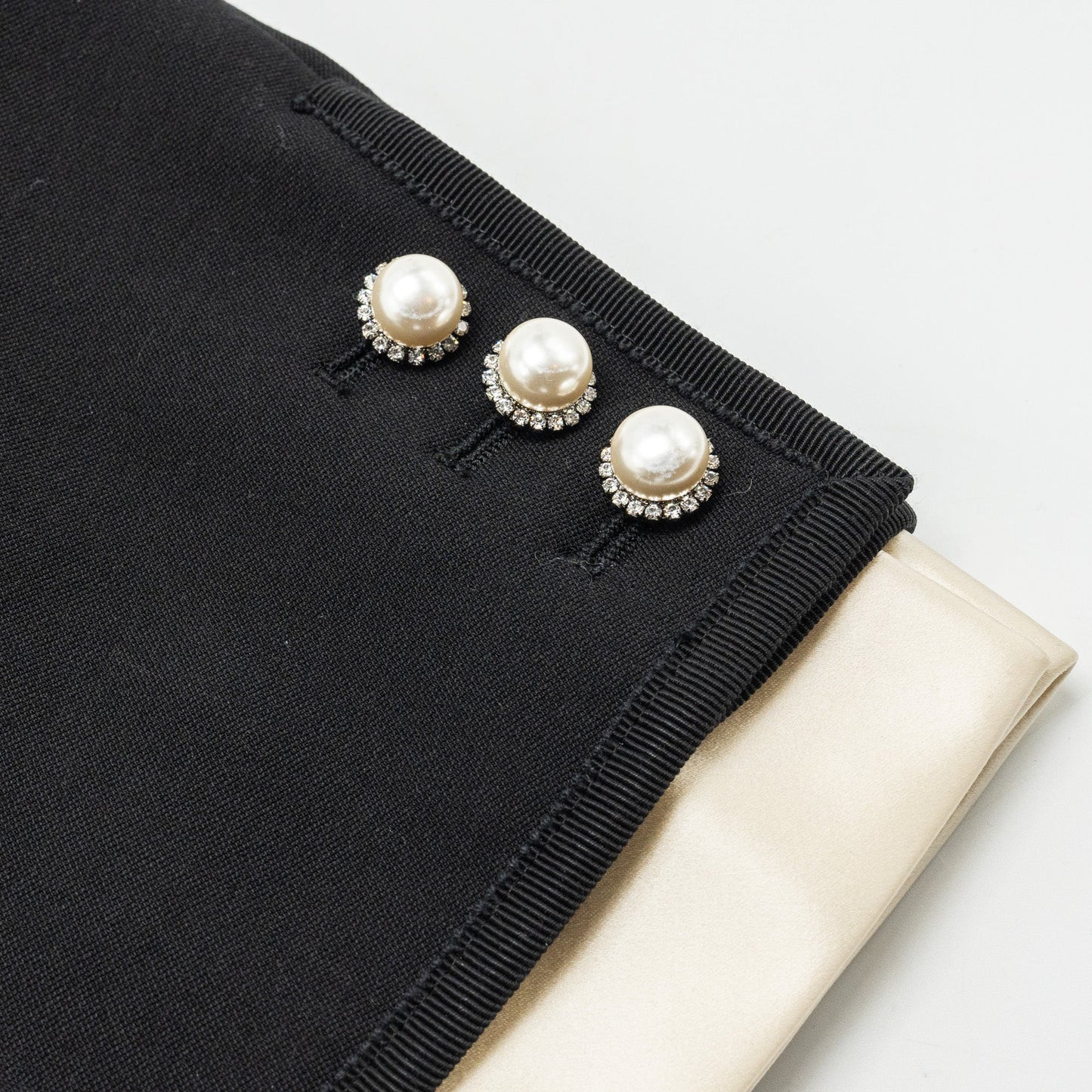 Miu Miu Size 38 Cropped Button Up Lace Jacket virgin wool / silk Black