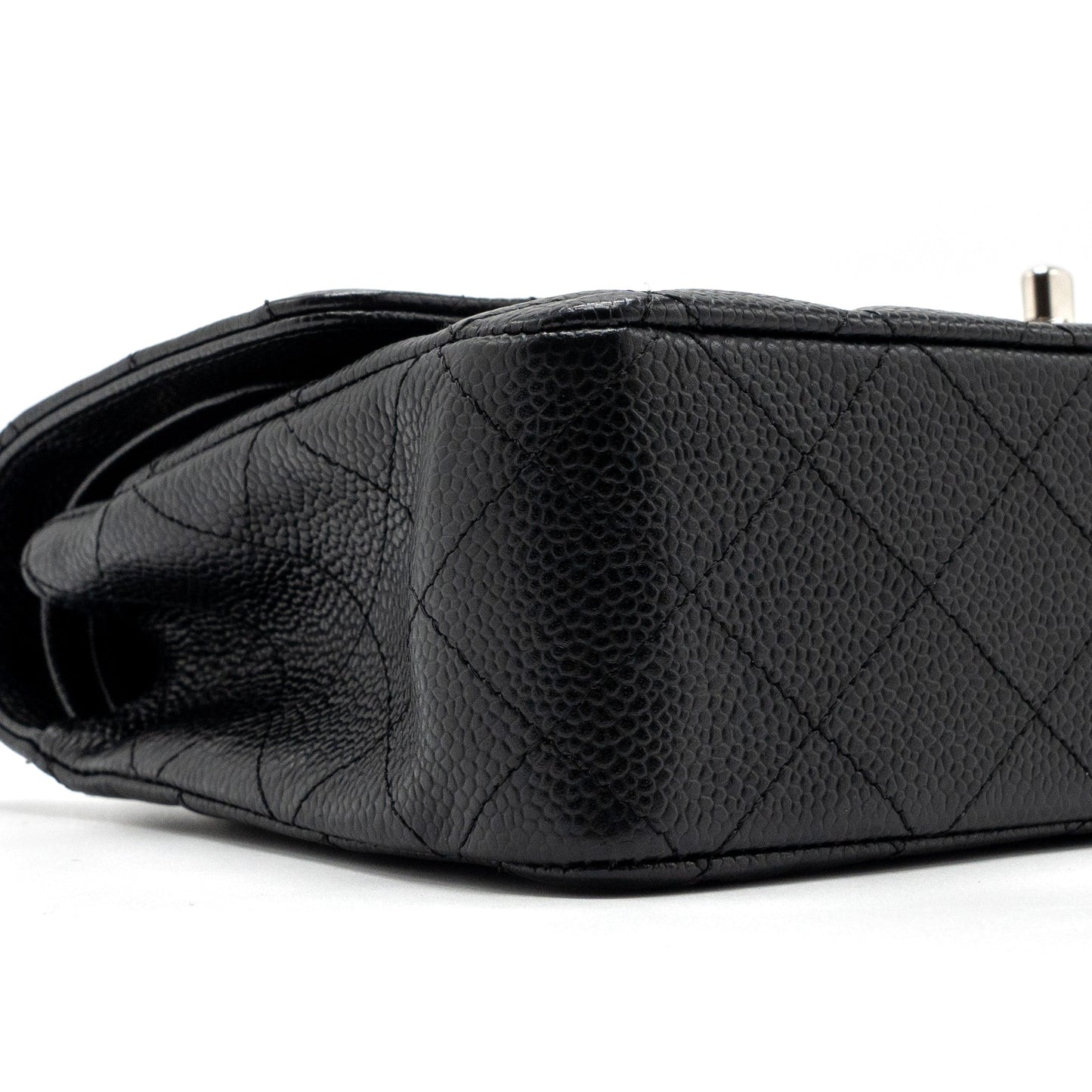 Chanel medium classic double flap bag caviar black SHW