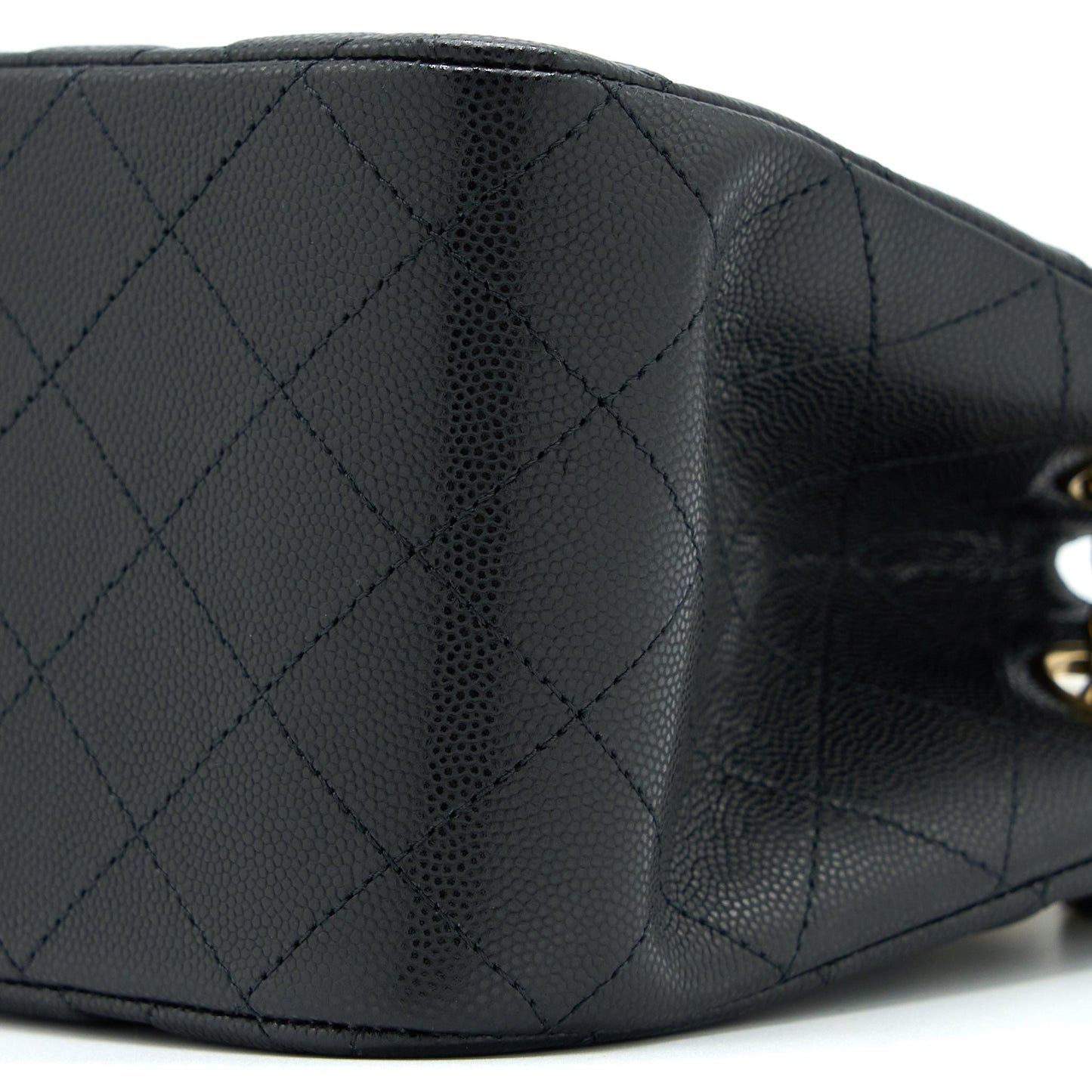 Chanel Mini Bucket Tote Bag Caviar Black LGHW (Microchip)