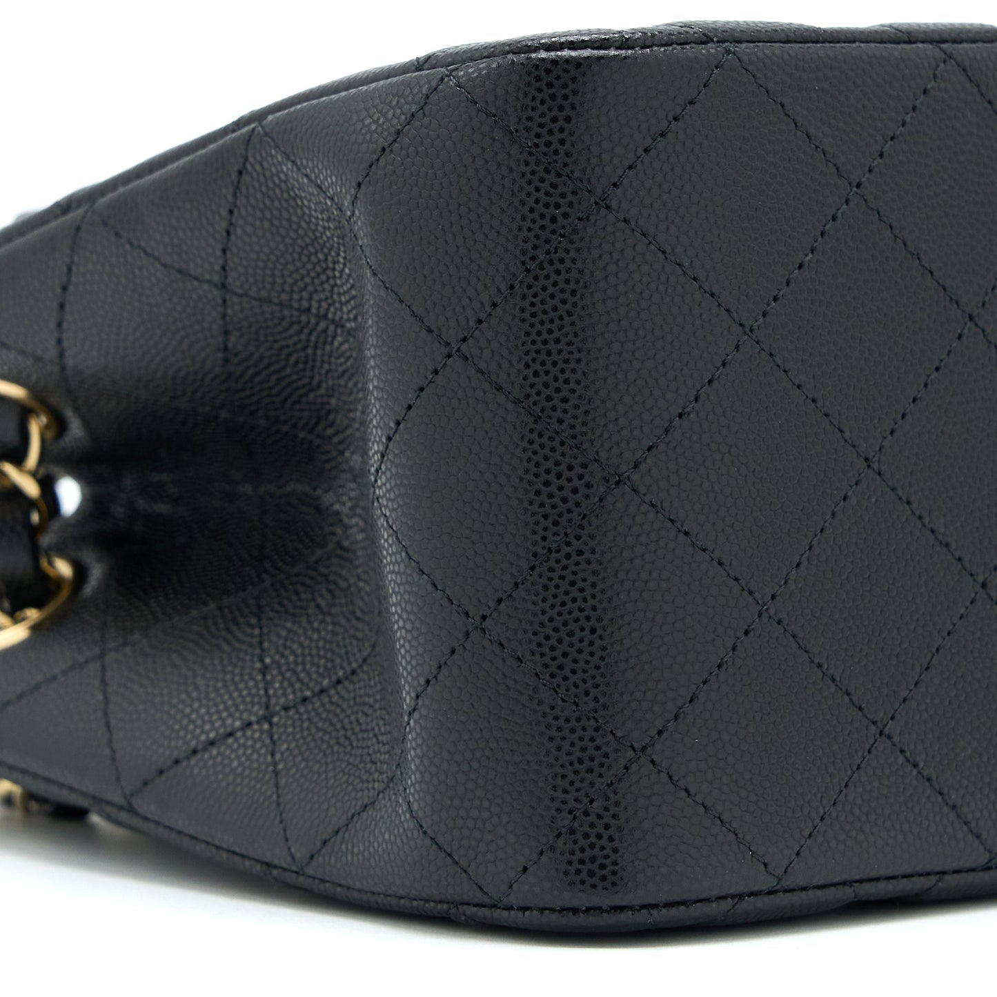 Chanel Mini Bucket Tote Bag Caviar Black LGHW (Microchip)