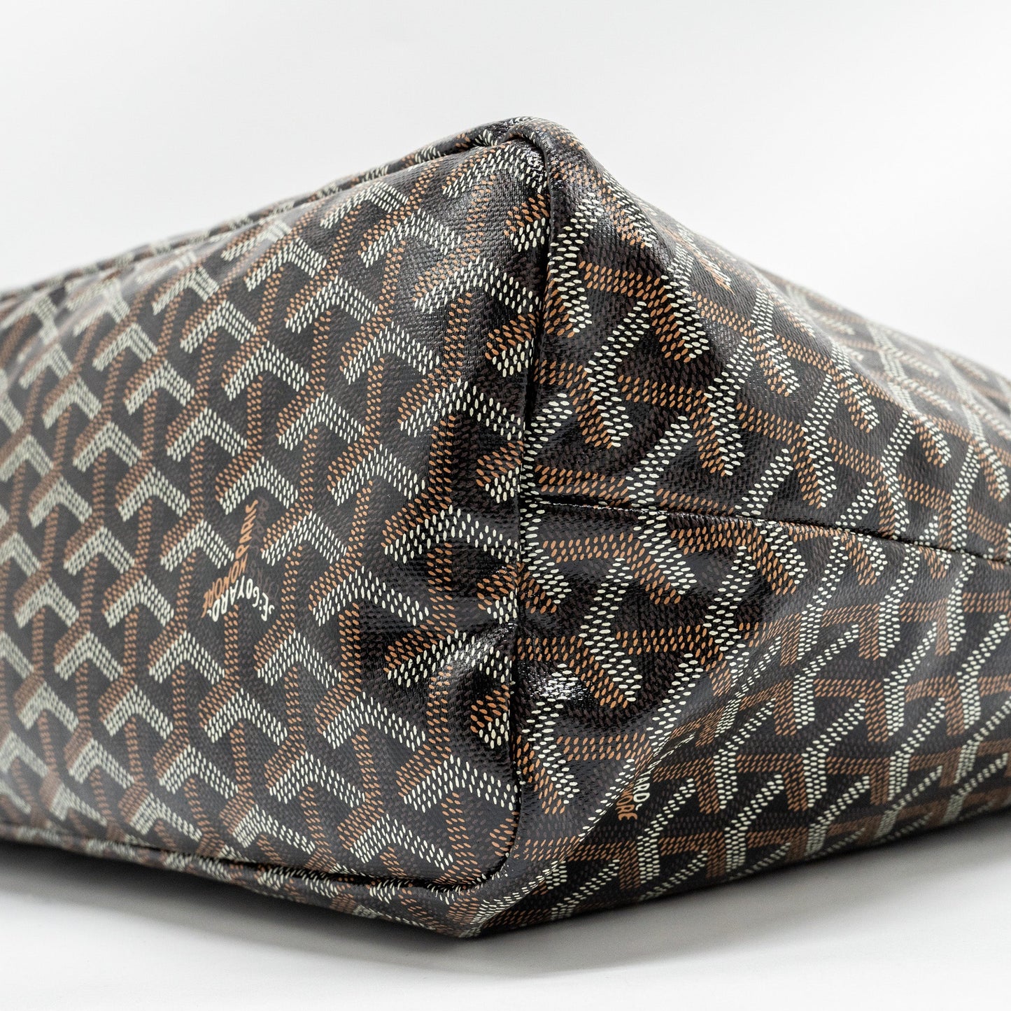 Goyard Boheme Hobo Bag Goyardine Canvas / Calfskin Black SHW