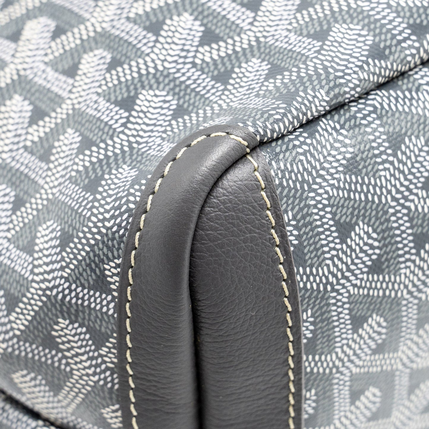 Goyard Artois Tote Bag Goyardline Canvas/Calfskin Grey SHW