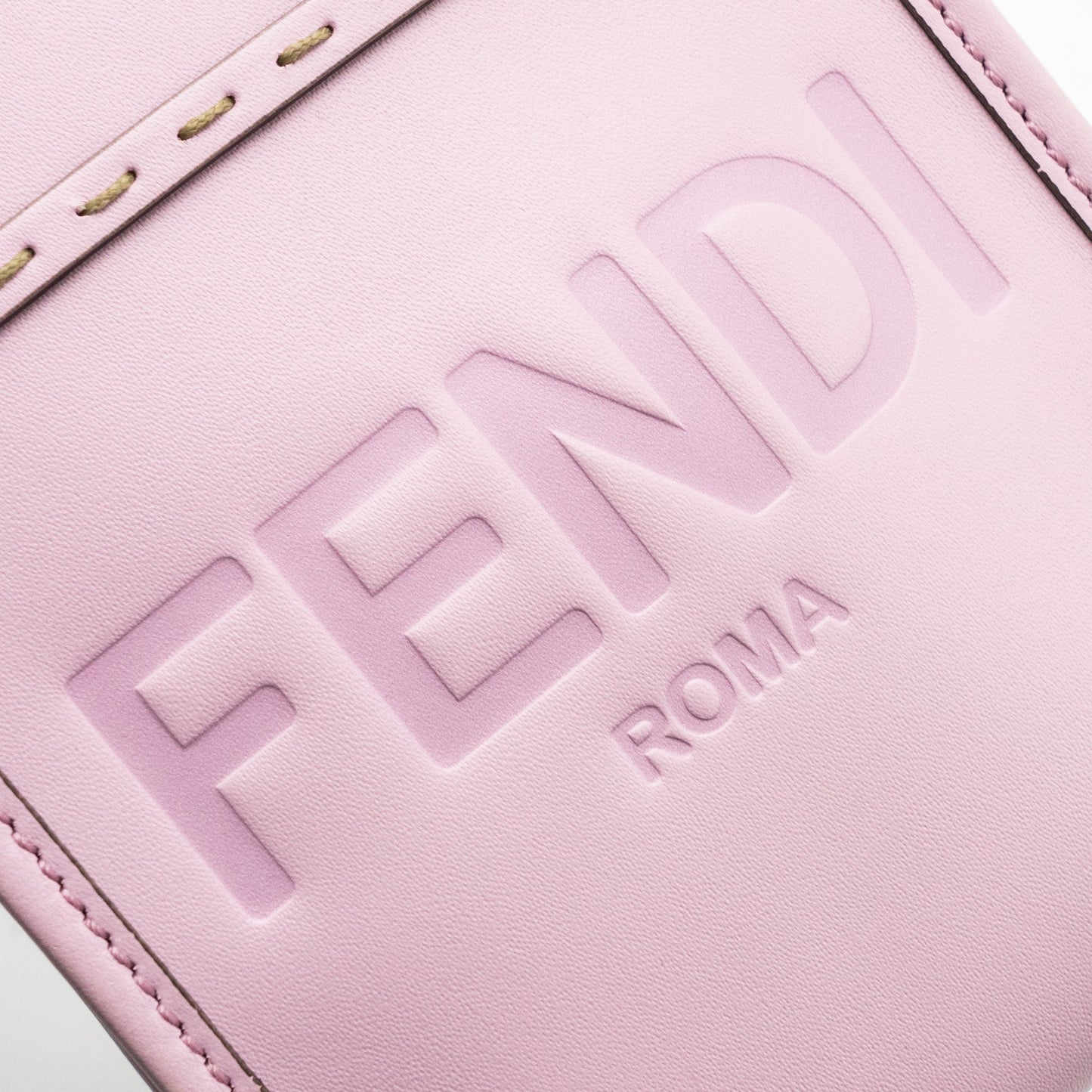 Fendi Mini Sunshine shopper bag leather pink GHW