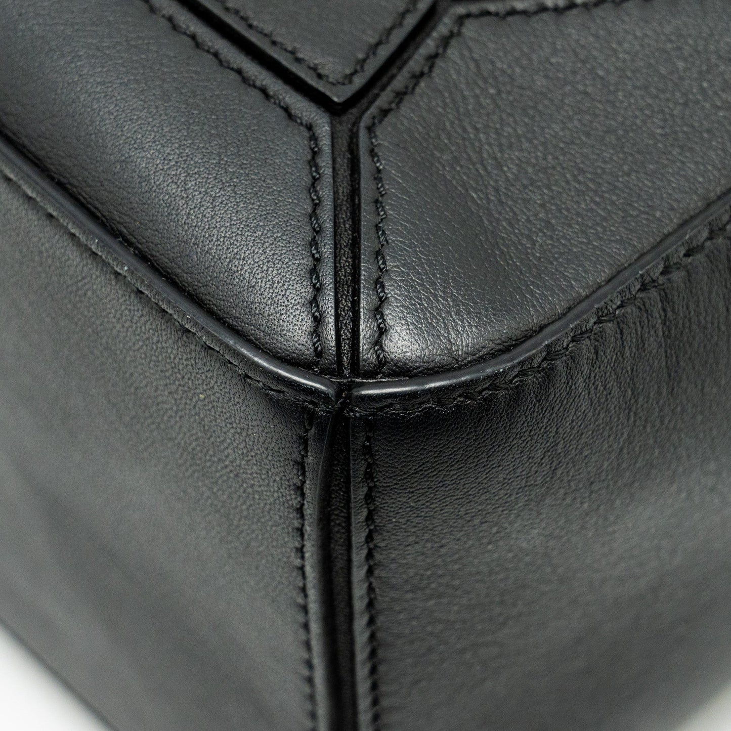 Loewe Small Puzzle Bag Calfskin Black SHW
