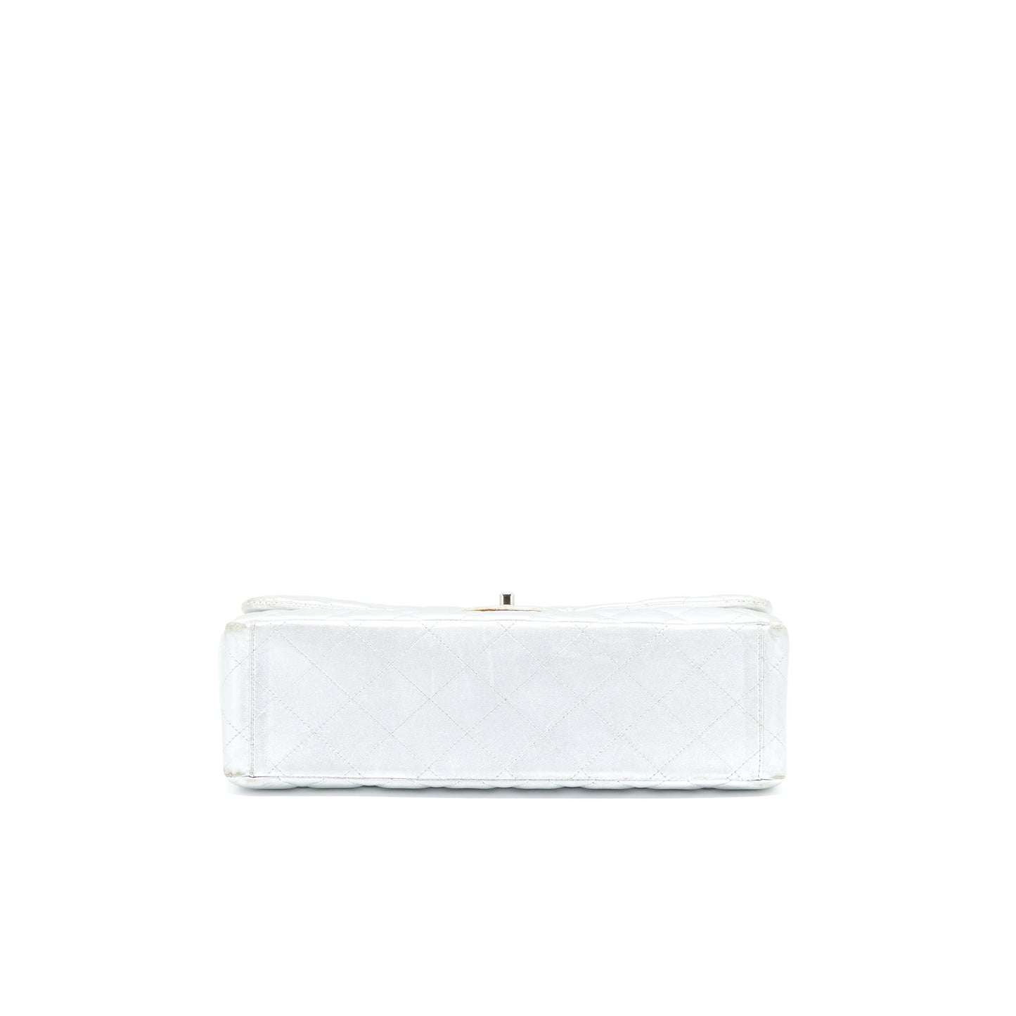 Chanel Maxi Classic Single Flap Bag Lambskin Silver SHW