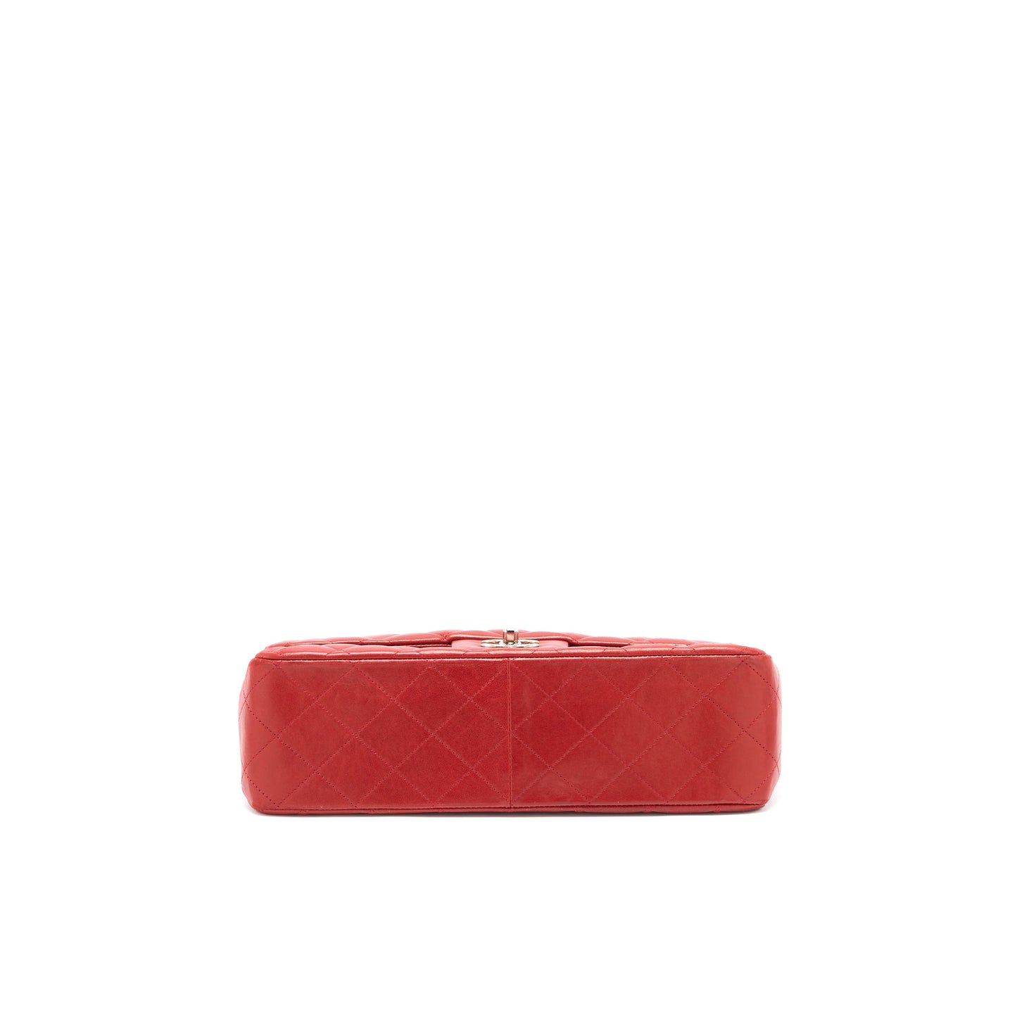 Chanel Classic Jumbo Single Flap Bag Lambskin Red SHW