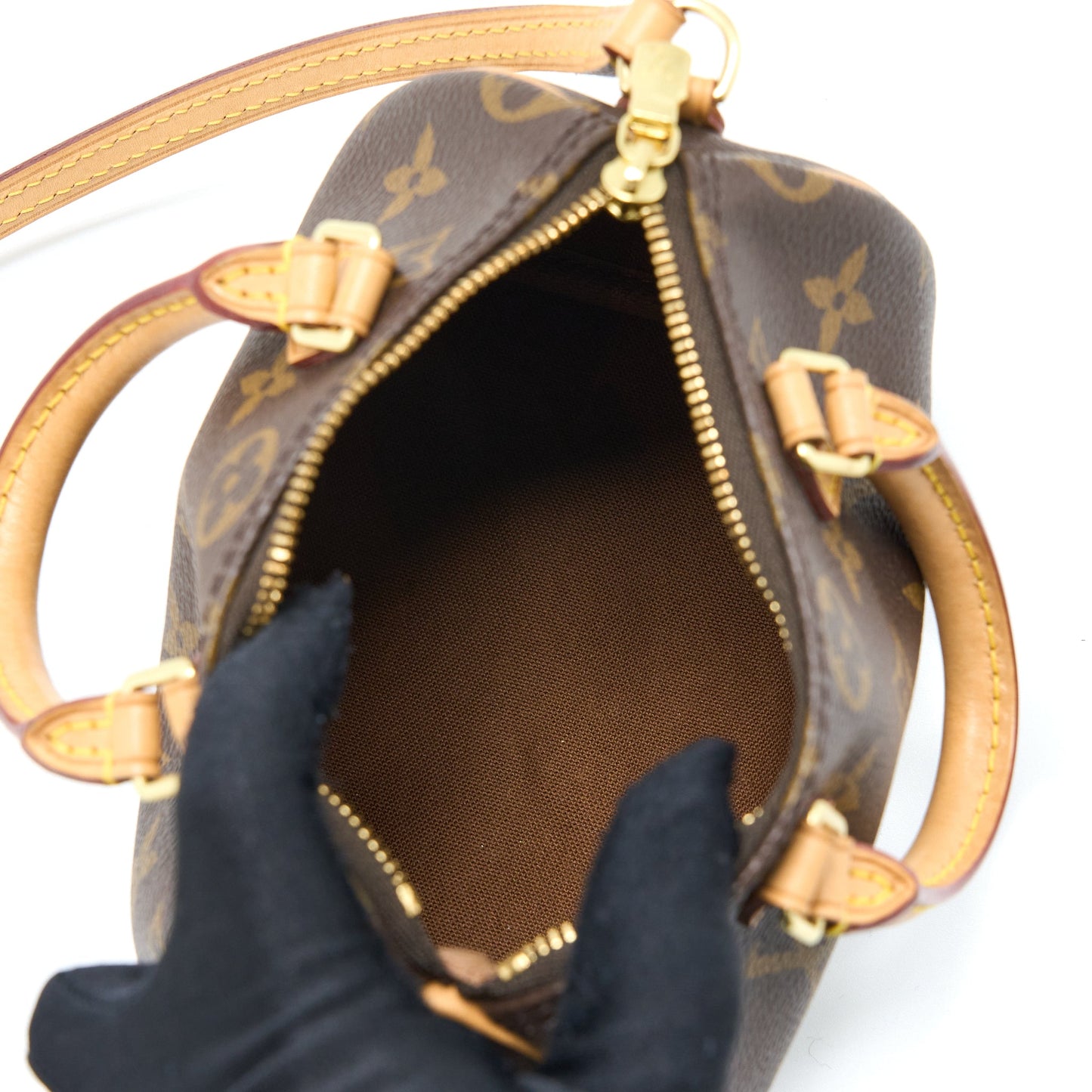 Louis Vuitton Nano Speedy Monogram Canvas GHW (Old Version)