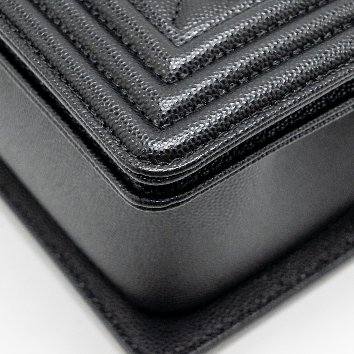 CHANEL Medium Classic Boy Bag Caviar Black GHW