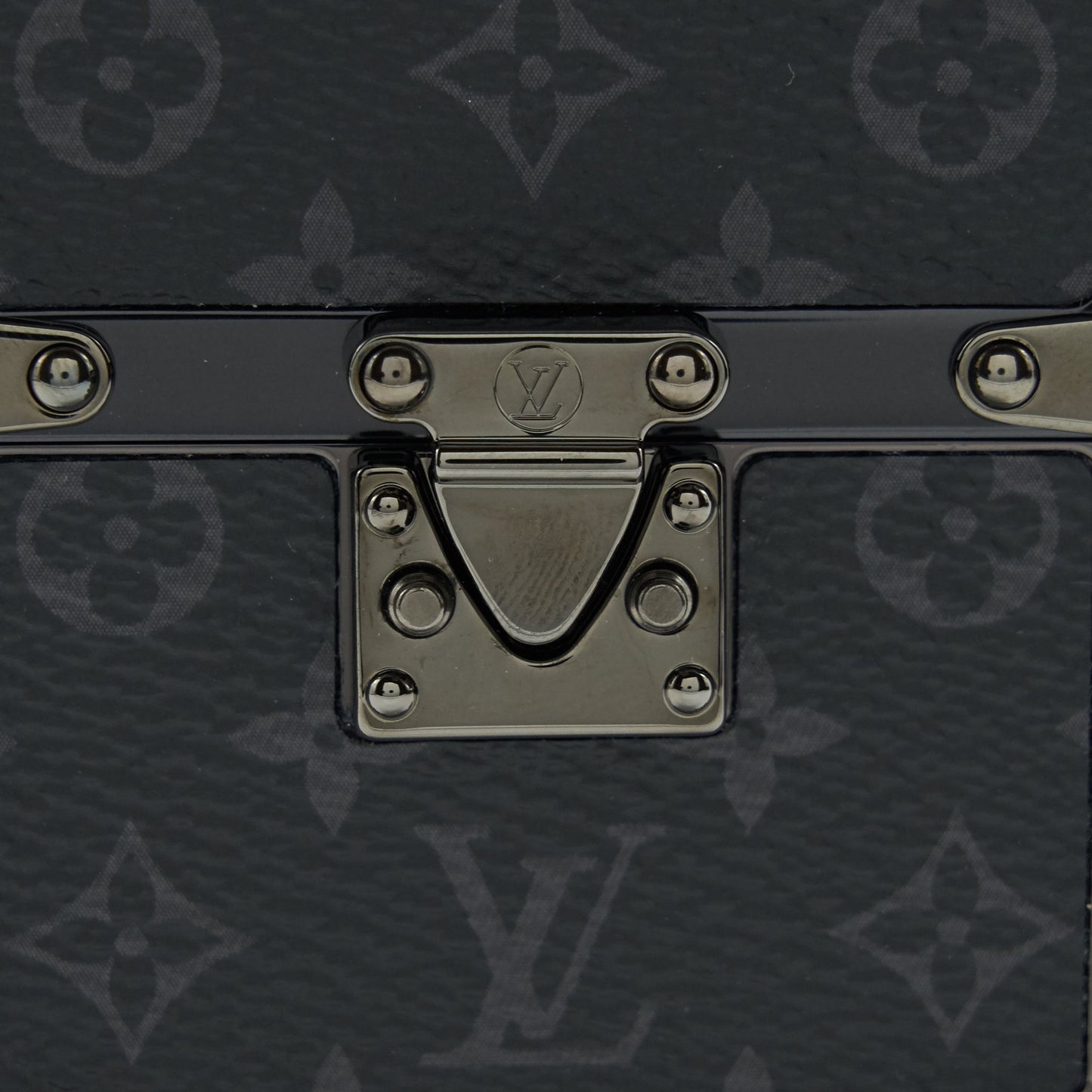 Louis Vuitton super mini trunk box with chain