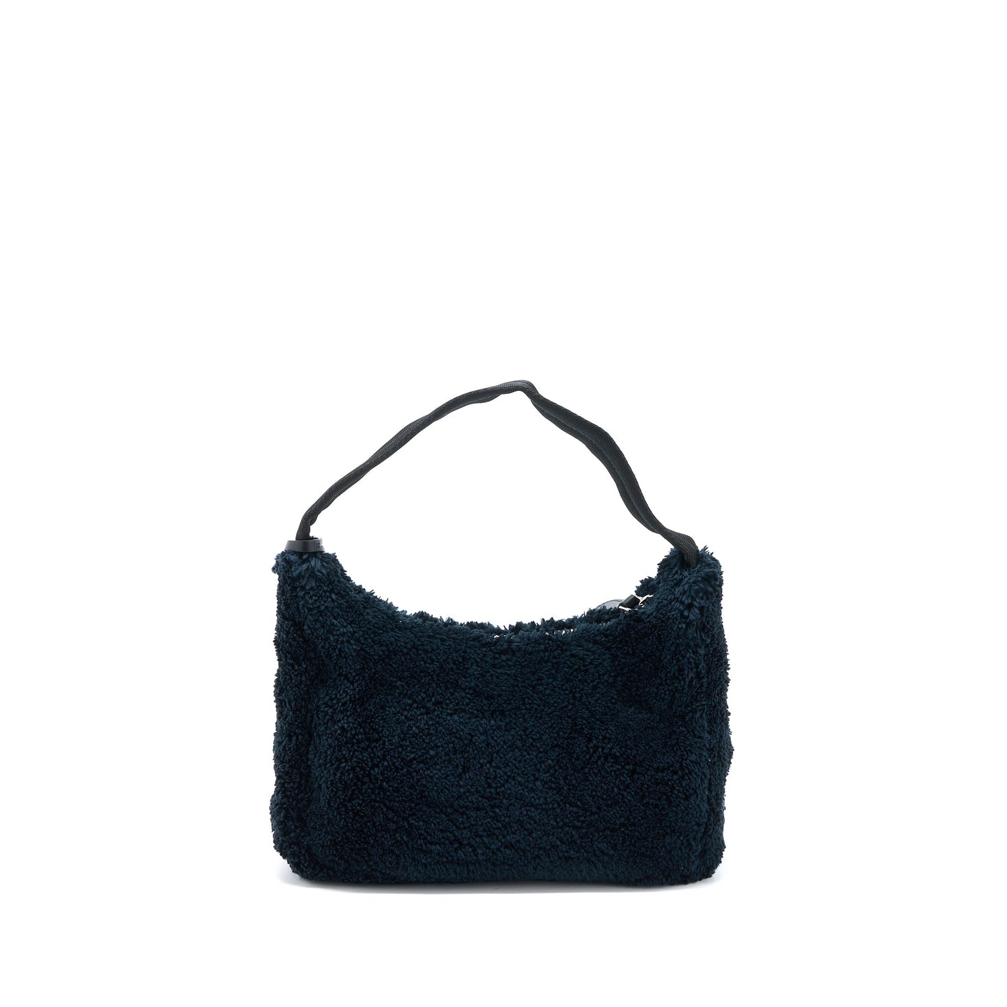 Prada Re-edition 2000 Terry Mini Bag Black/White SHW
