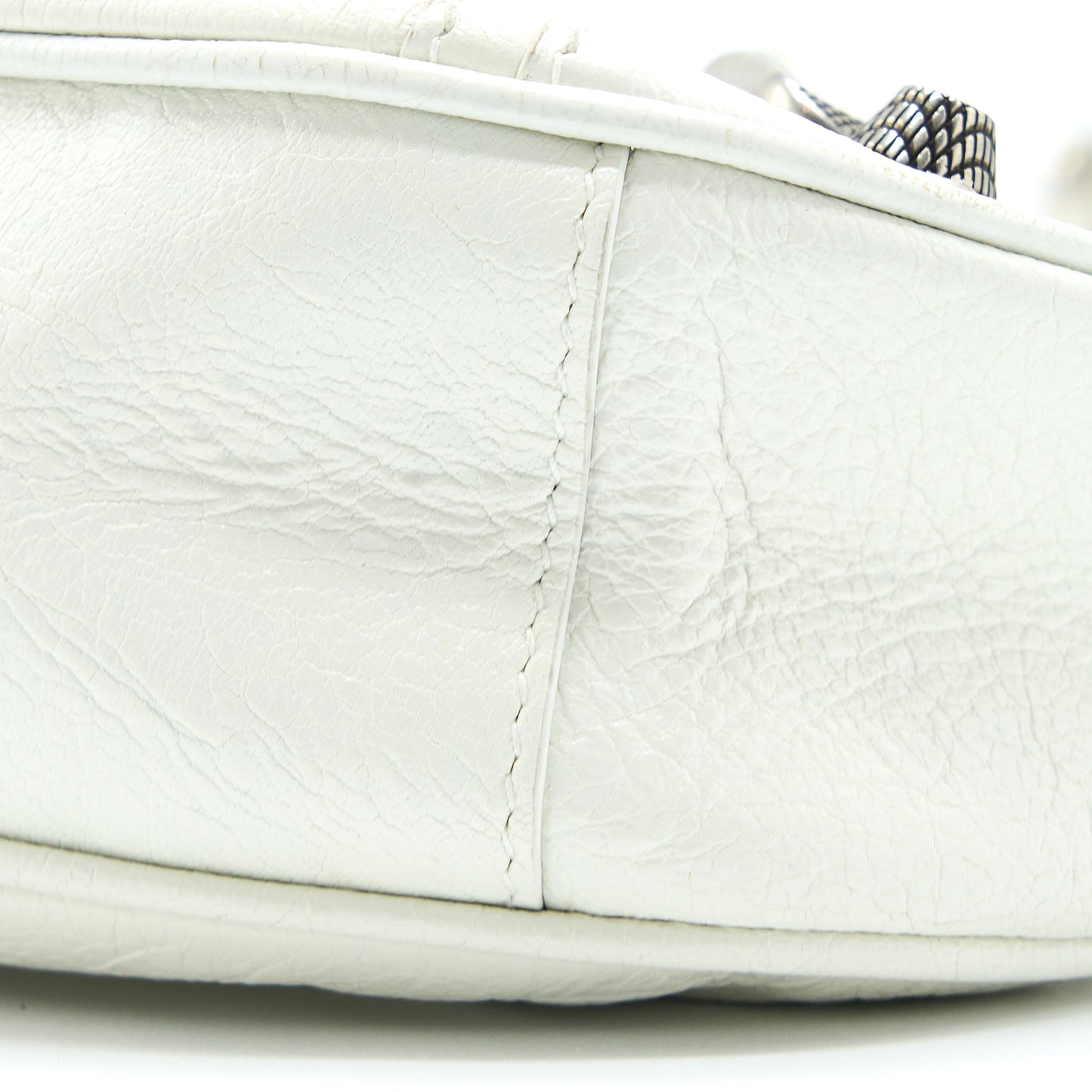 Balenciaga Le Cagole XS Shoulder Bag Lambskin White SHW