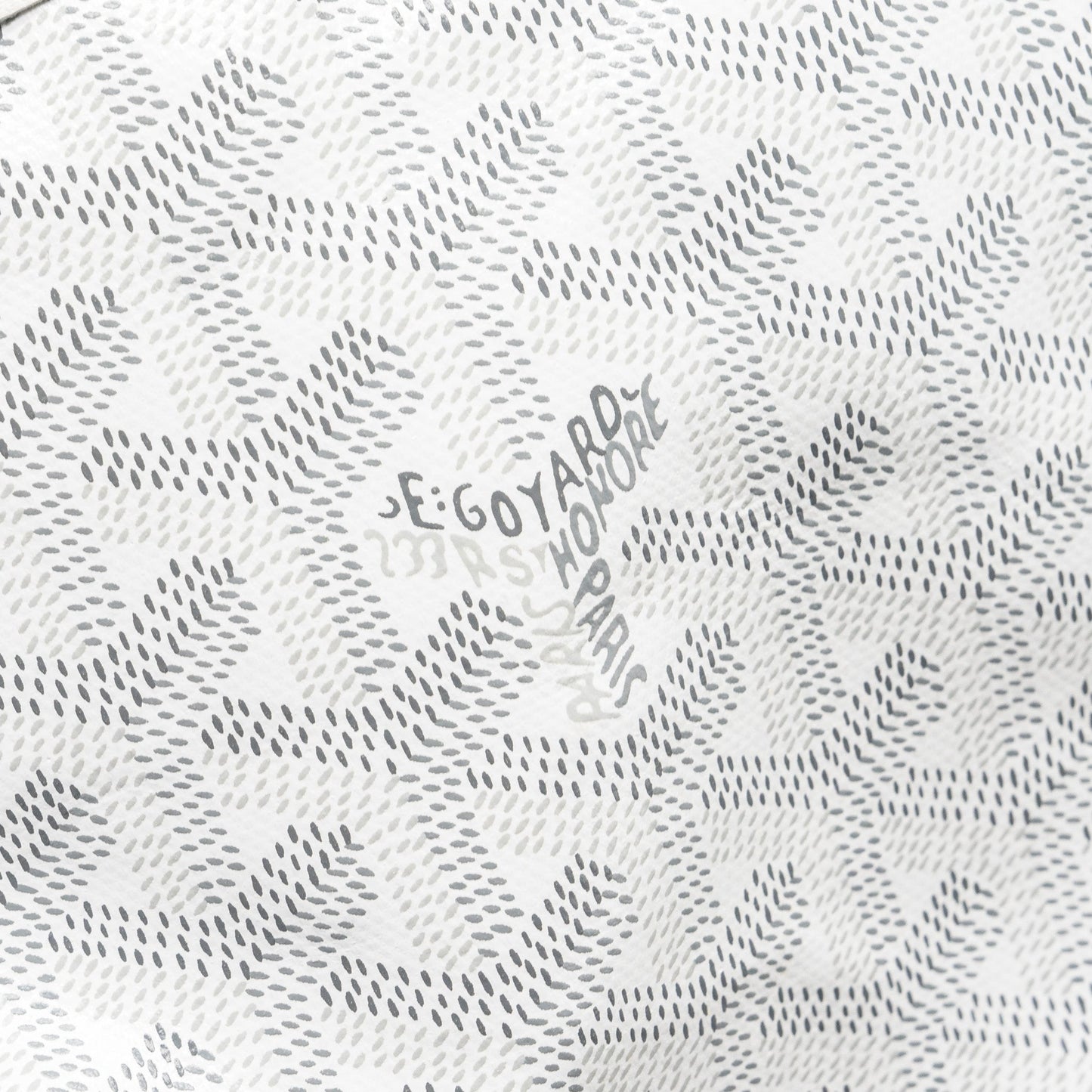 Goyard mini Anjou tote bag goyardine canvas white SHW