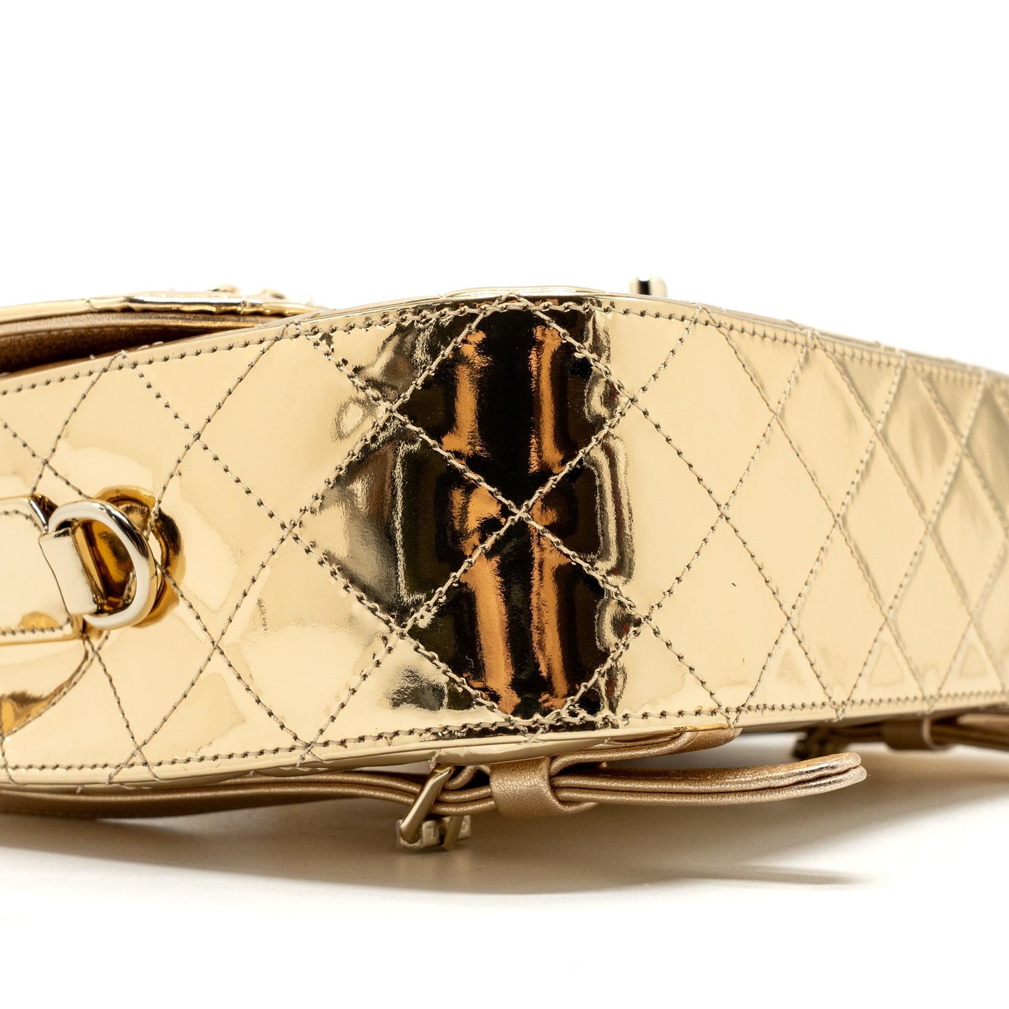 Chanel 24C backpack with star patent gold LGHW (microchip)