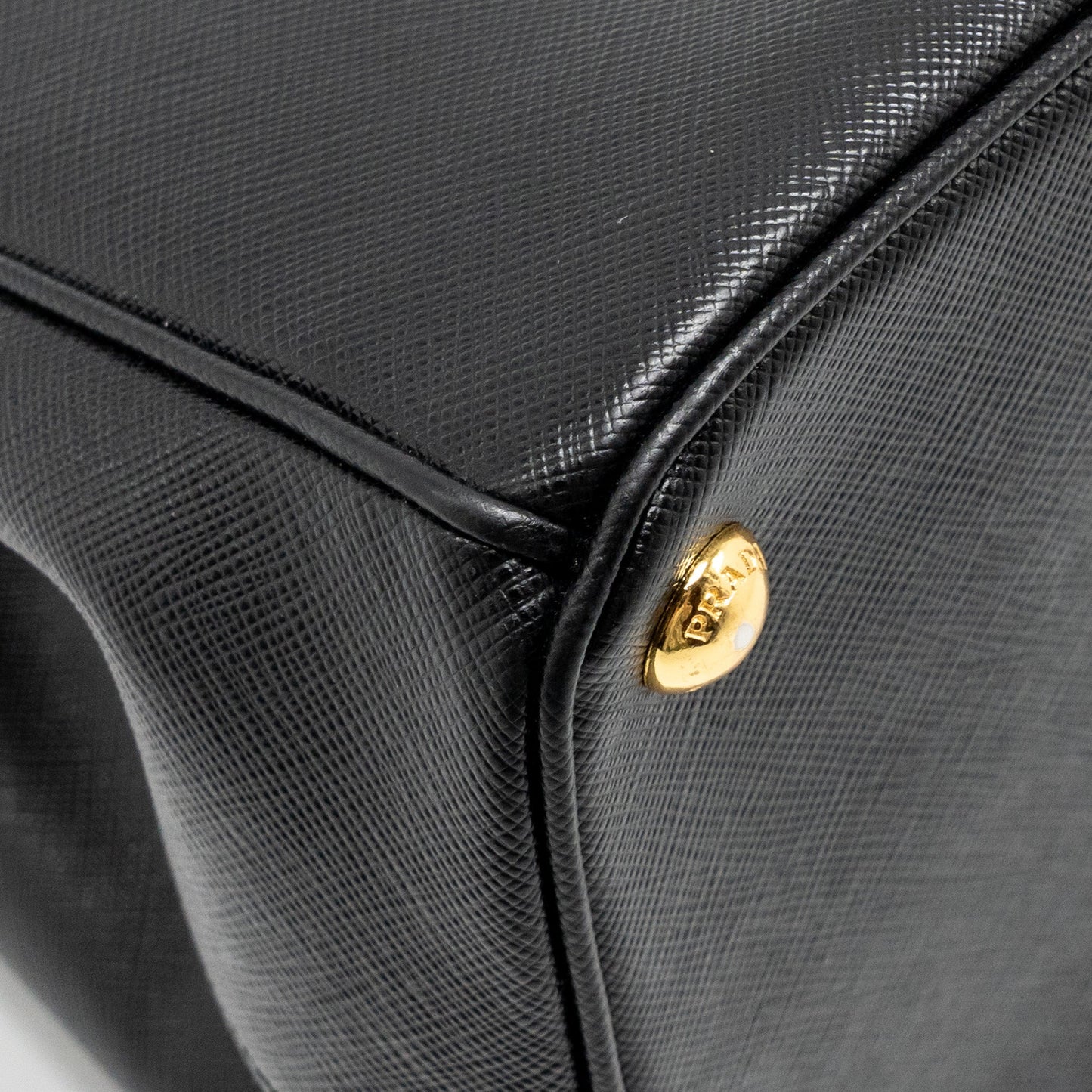 Prada Large Saffiano Tote Bag Leather Black GHW