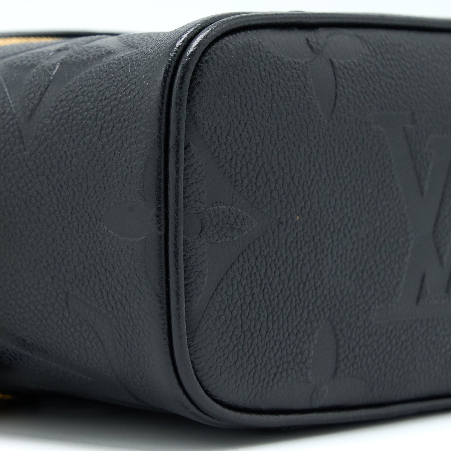 Louis Vuitton Vanity PM Monogram Empreinte Calfskin Black GHW