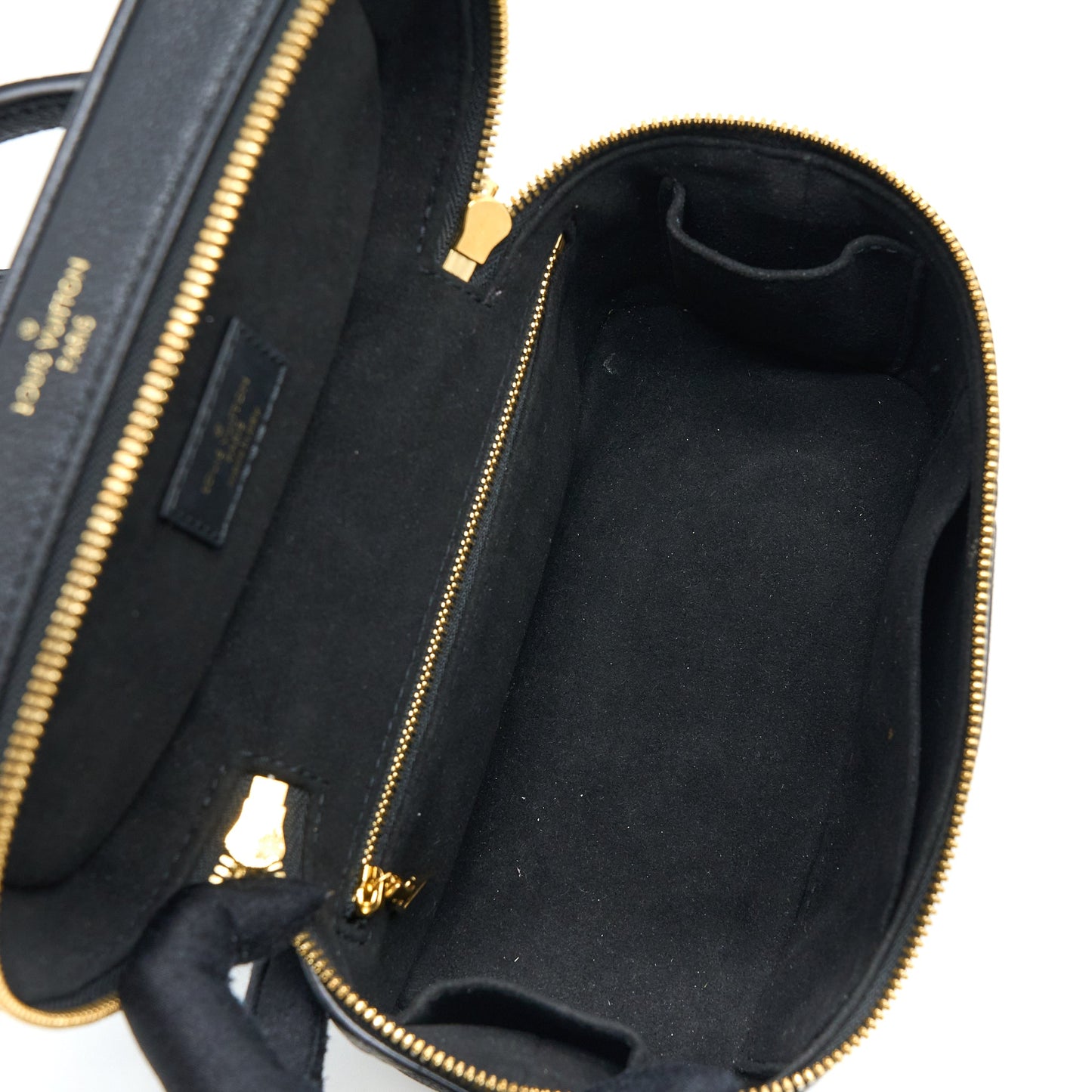 Louis Vuitton Vanity PM Monogram Empreinte Calfskin Black GHW