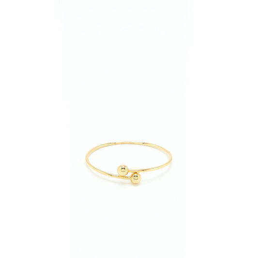 Tiffany Size L Ball Bypass Bracelet Yellow Gold