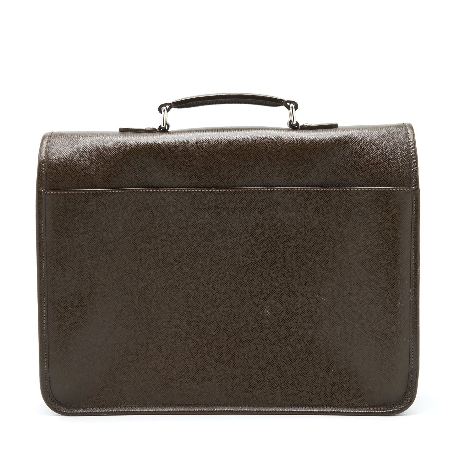 Louis Vuitton Men’s Large Briefcase With Shoulder Strap Dark Brown SHW