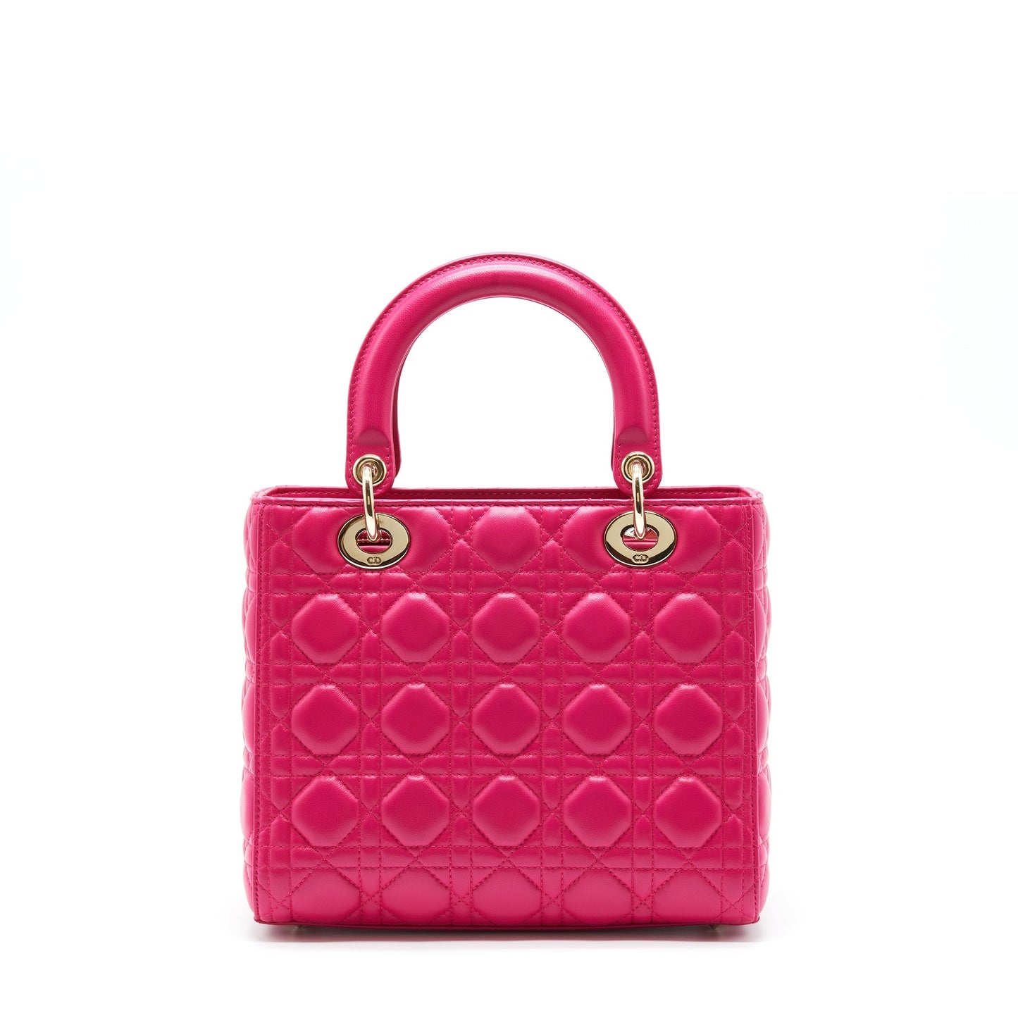 Luxury Dior Lady Luxury Dior Medium Lambskin Pink GHW