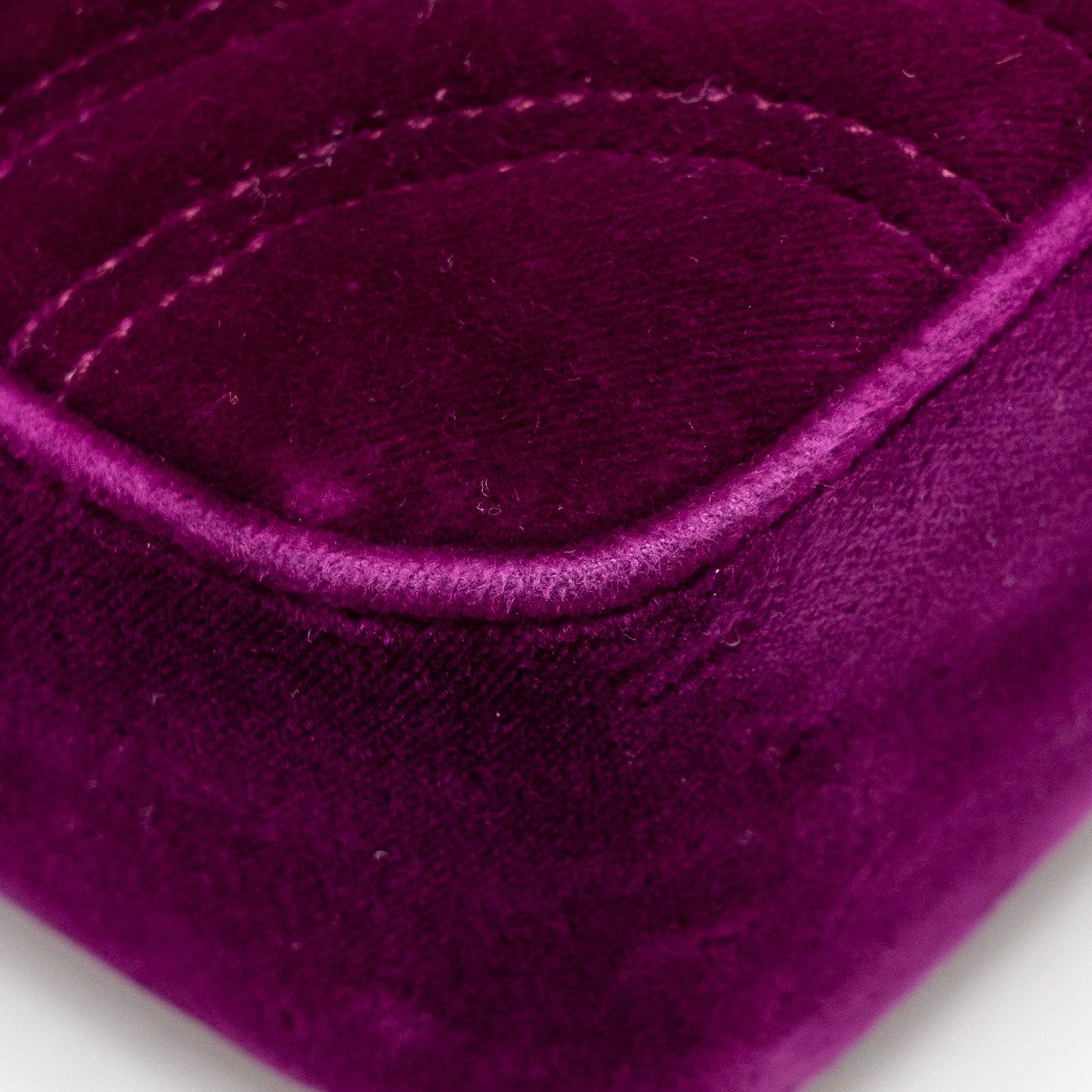 Gucci Mini GG Marmont Shoulder Bag Velvet Hot Pink GHW
