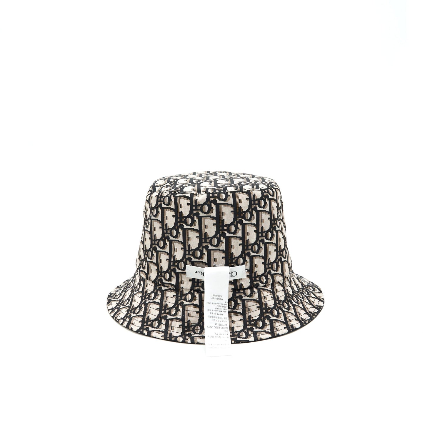 Luxury Dior size 58 Bucket Hat Black Oblique