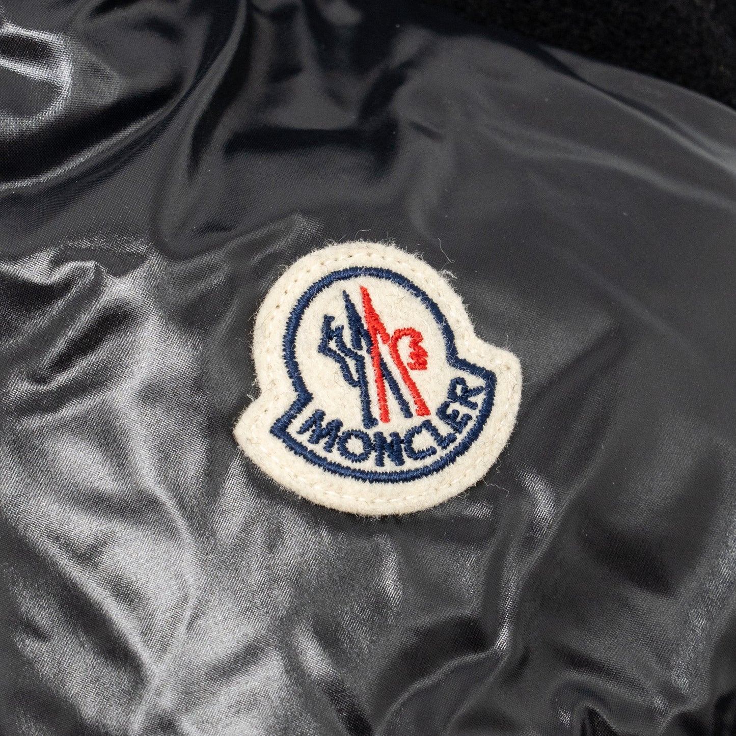 Moncler Size S Padded Wool Cardi-Coat Black
