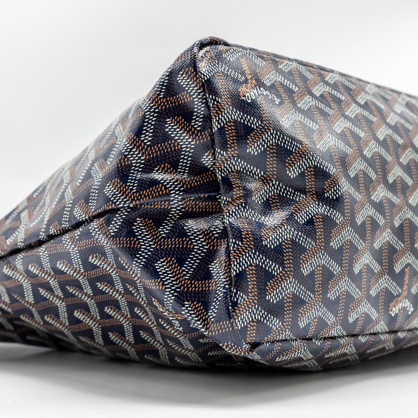Goyard Boheme Hobo Bag Goyardine Canvas/Calfskin Navy SHW