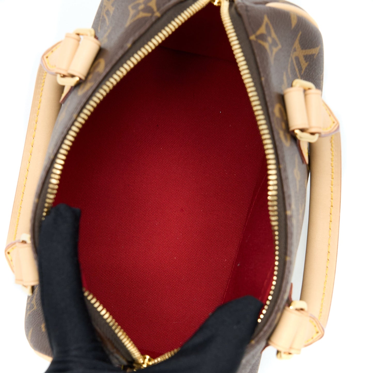 Louis Vuitton Speedy Bandouliere 20 Monogram Canvas Fuchsia Strap GHW