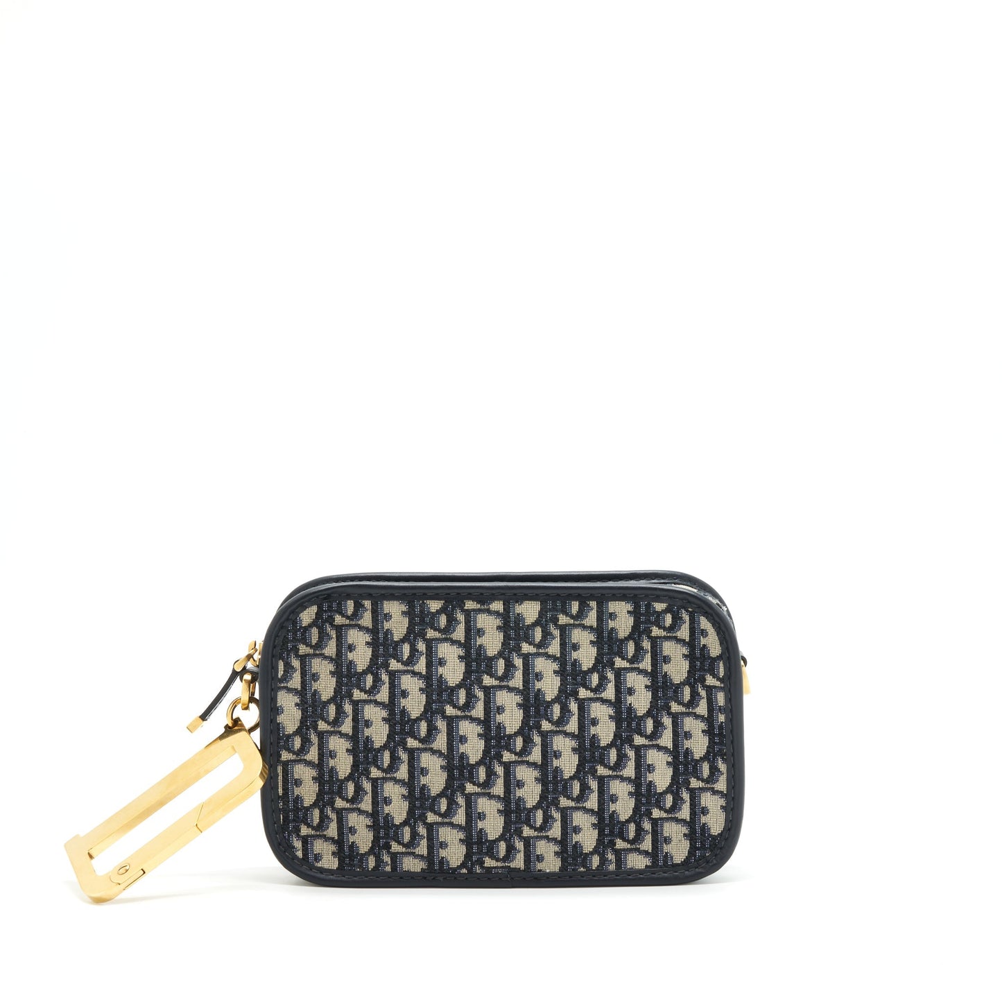 Luxury Dior Luxury Diorquake Pouch blue Oblique Canvas