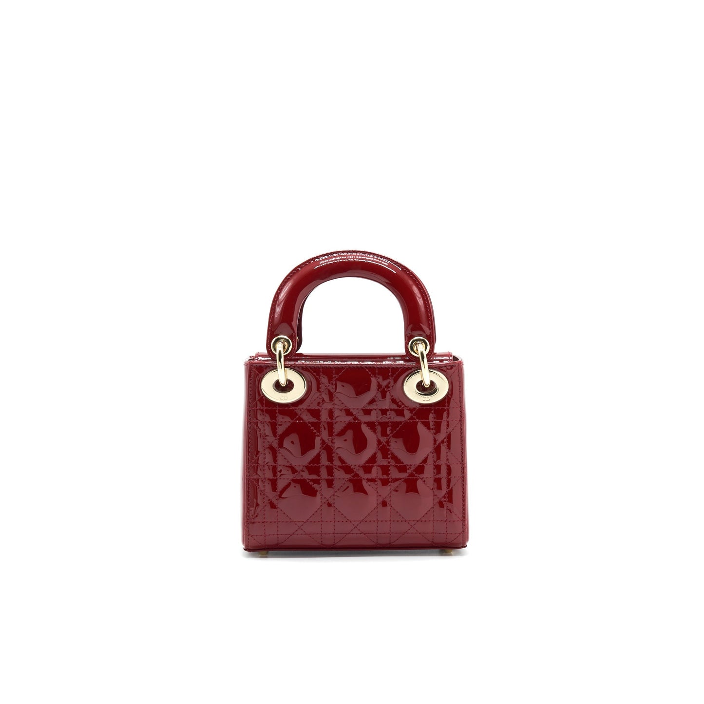 Luxury Dior MINI LADY Luxury Dior PATENT LEATHER IN RED