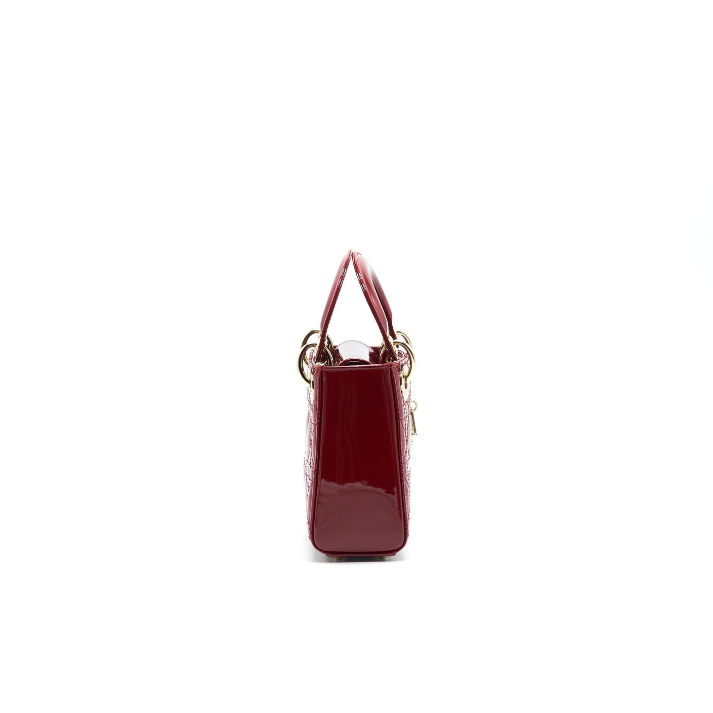 Luxury Dior MINI LADY Luxury Dior PATENT LEATHER IN RED