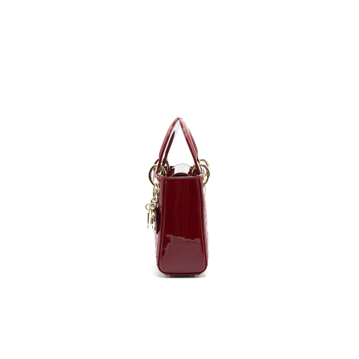 Luxury Dior MINI LADY Luxury Dior PATENT LEATHER IN RED