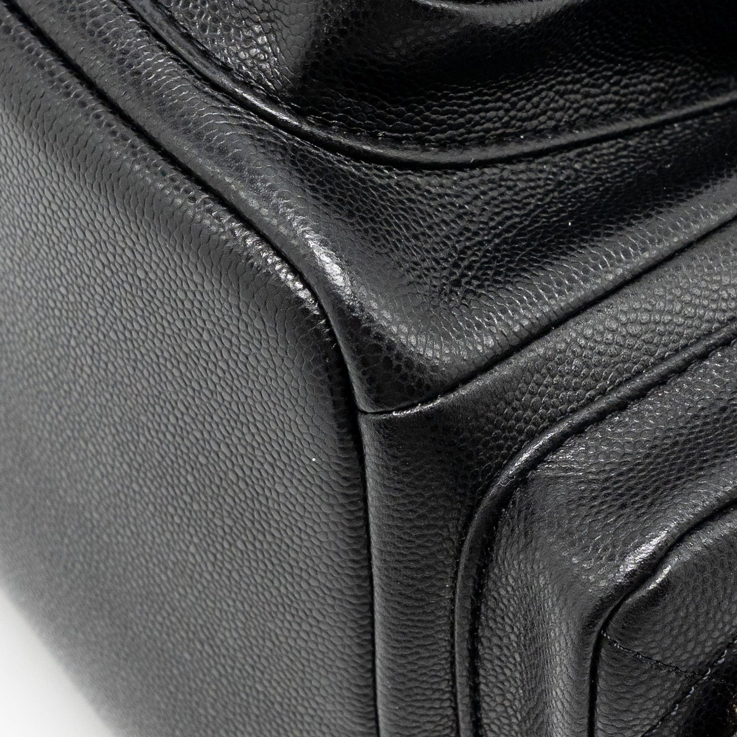 Chanel Triple Pocket Backpack Caviar Black LGHW (Microchip)