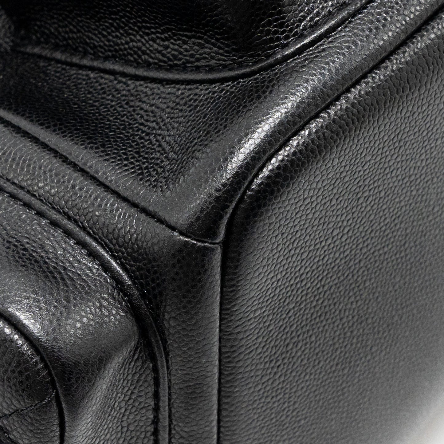 Chanel Triple Pocket Backpack Caviar Black LGHW (Microchip)