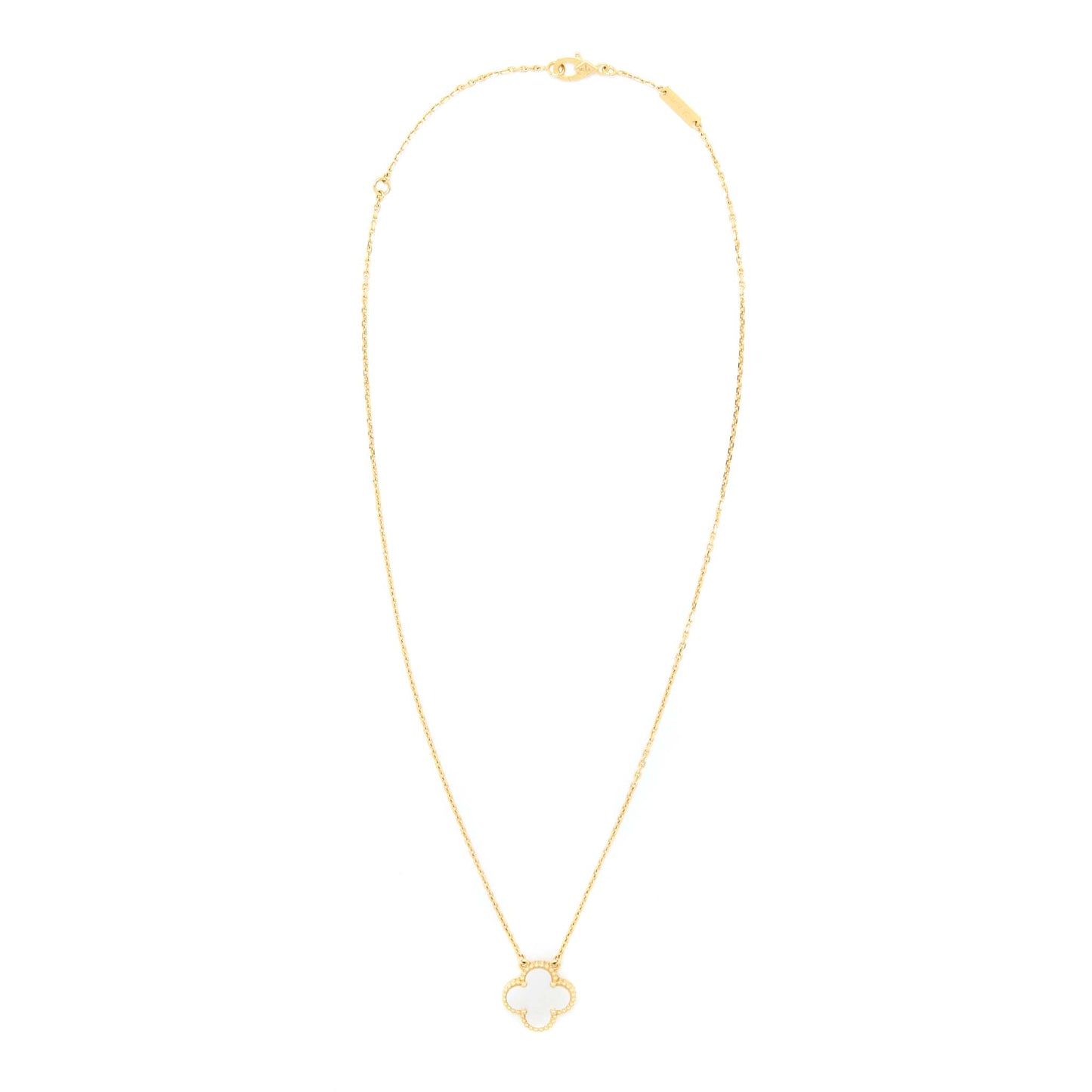 Van Cleef&Arpels Vintage Alhambra Pendant Mother Of Pearl Yellow Gold