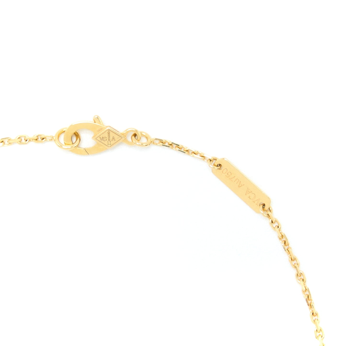 Van Cleef&Arpels Vintage Alhambra Pendant Mother Of Pearl Yellow Gold