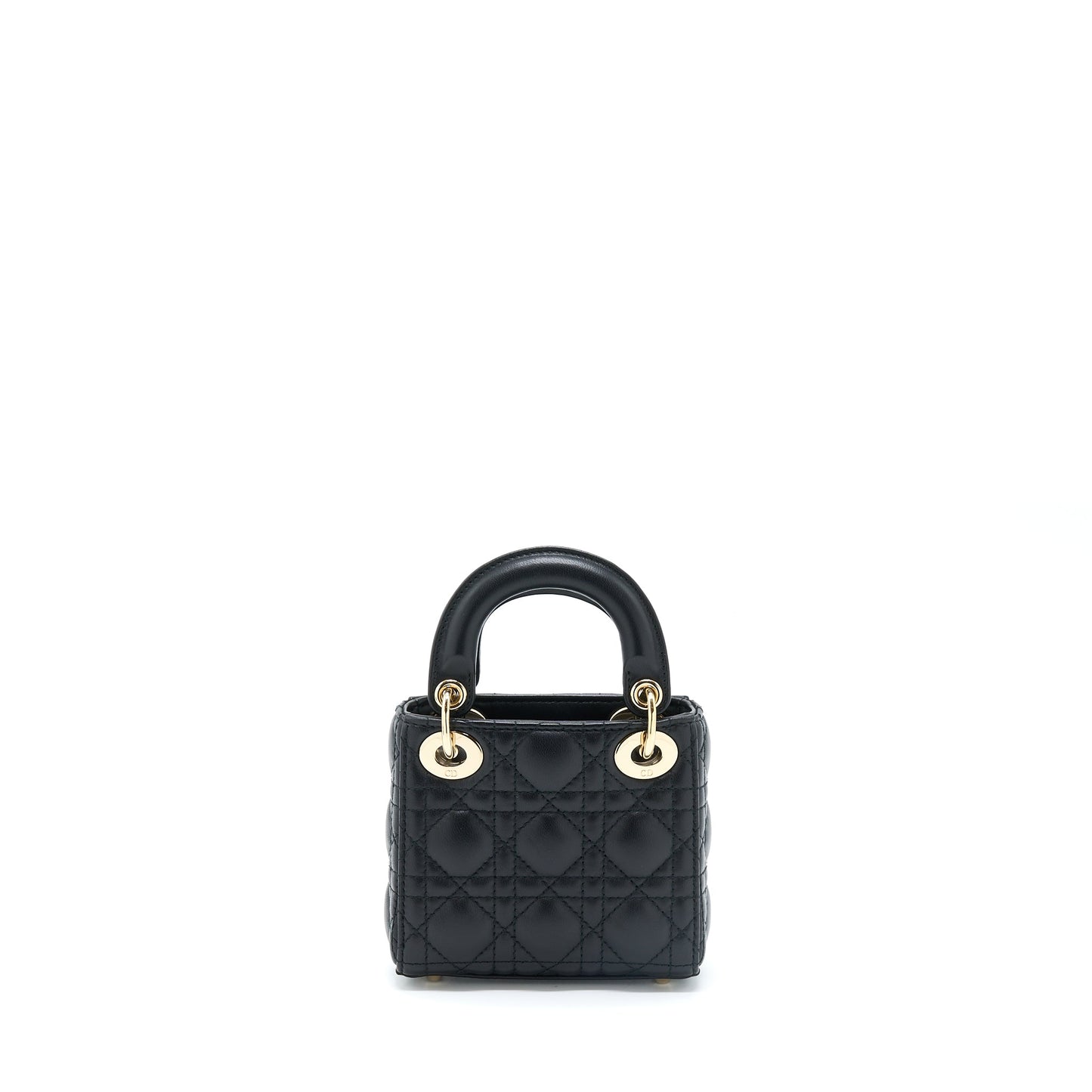 Luxury Dior Micro Lady Luxury Dior Lambskin Black GHW