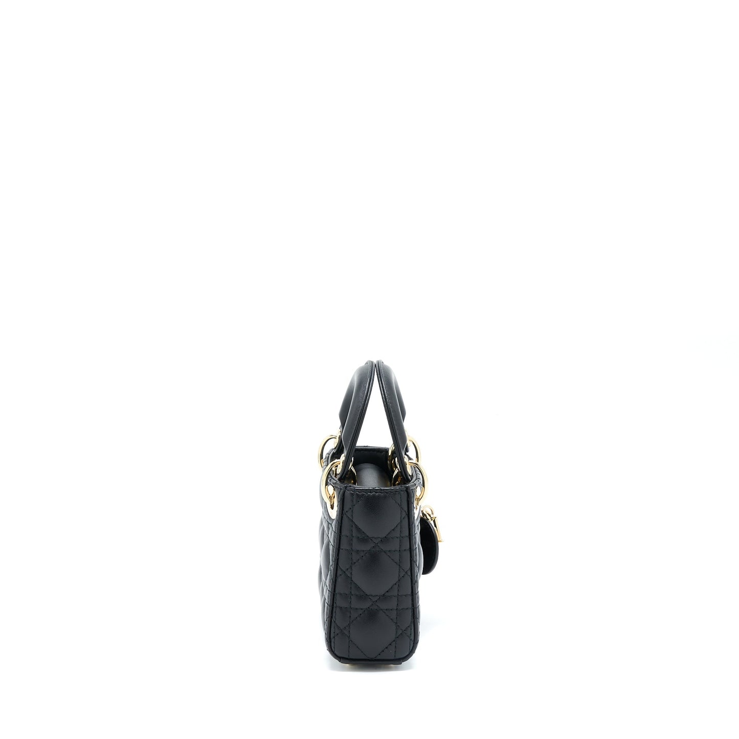 Luxury Dior Micro Lady Luxury Dior Lambskin Black GHW