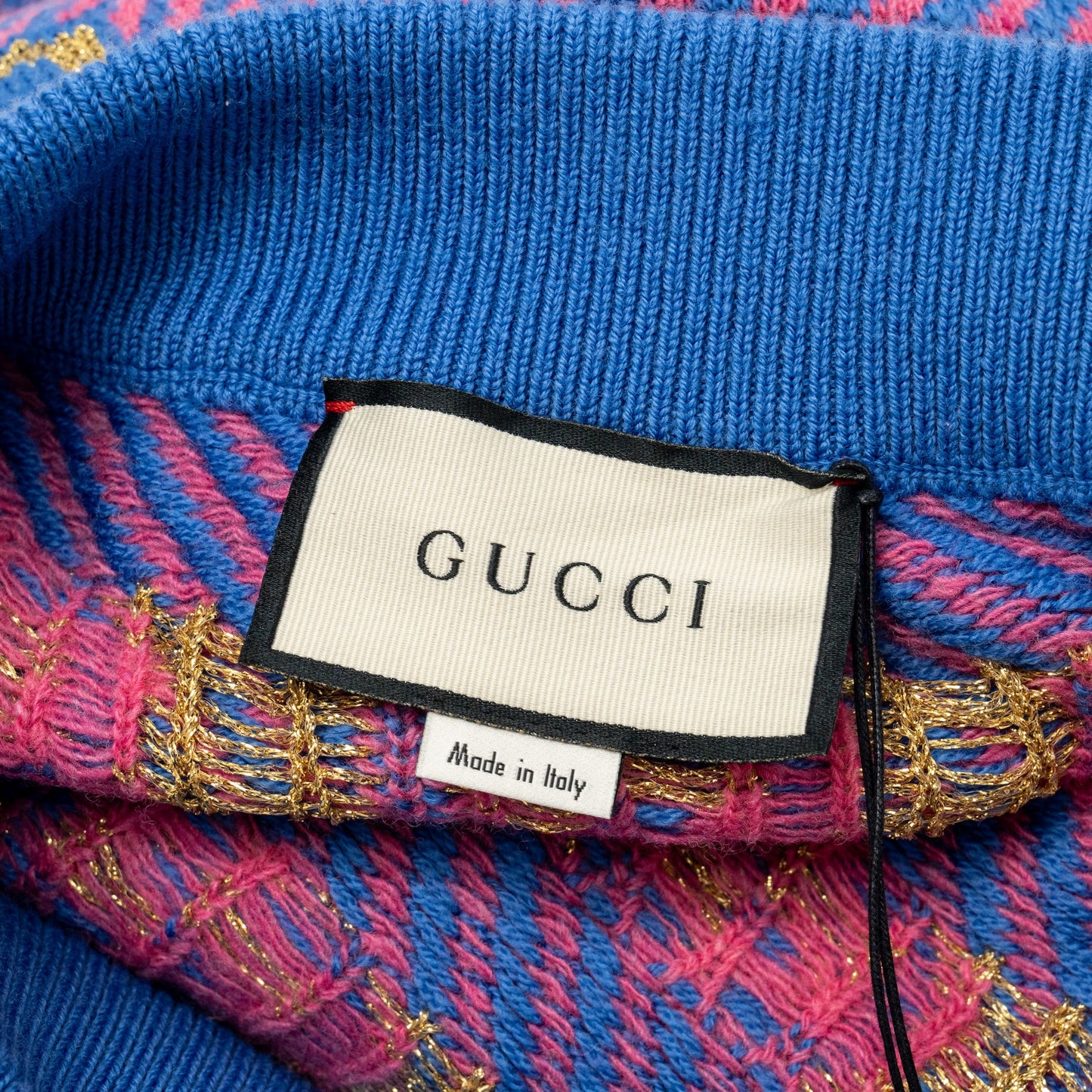 Gucci Size S GG Stripe Jacquard Skirt Wool Multicolour