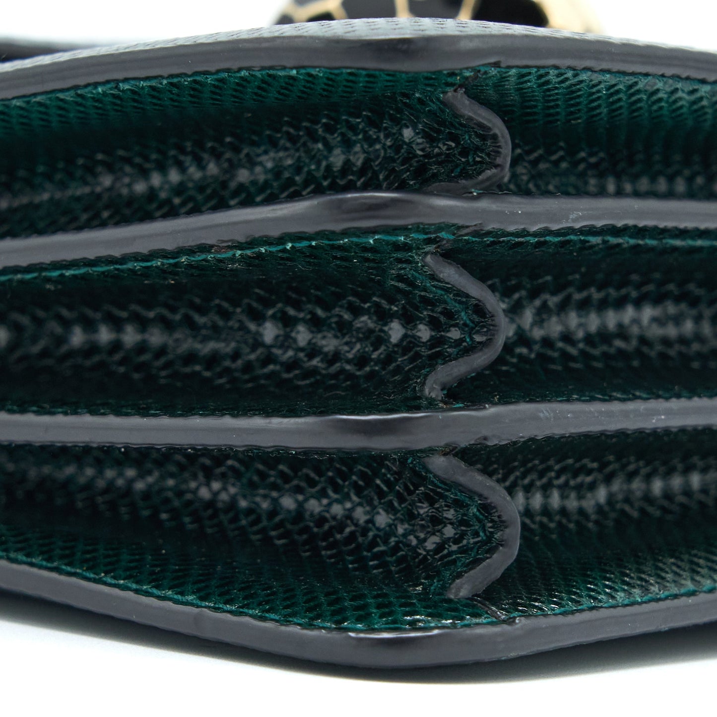 Bvlgari Top Handle Serpenti Forever Crossbody Bag Shiny Karung Skin Green LGHW