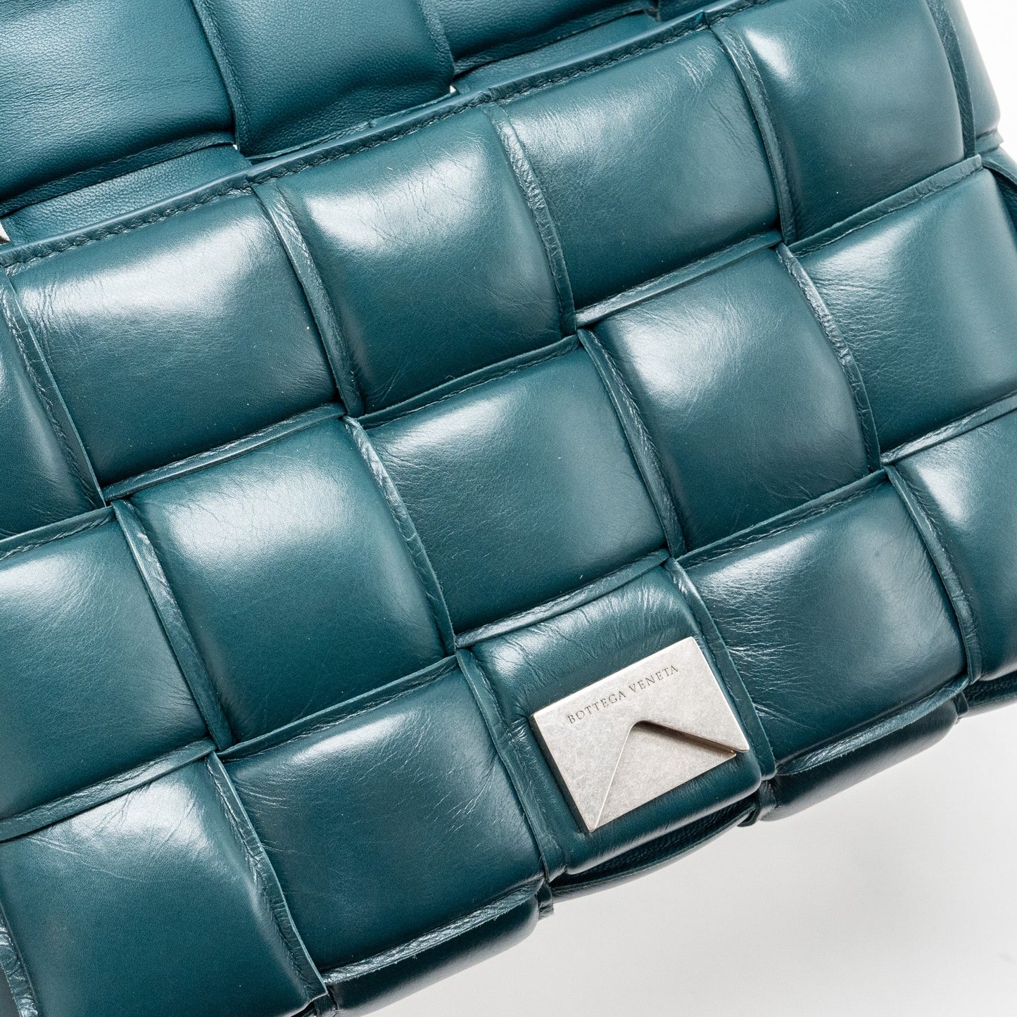 Bottega Veneta Padded Cassette Lambskin Green SHW