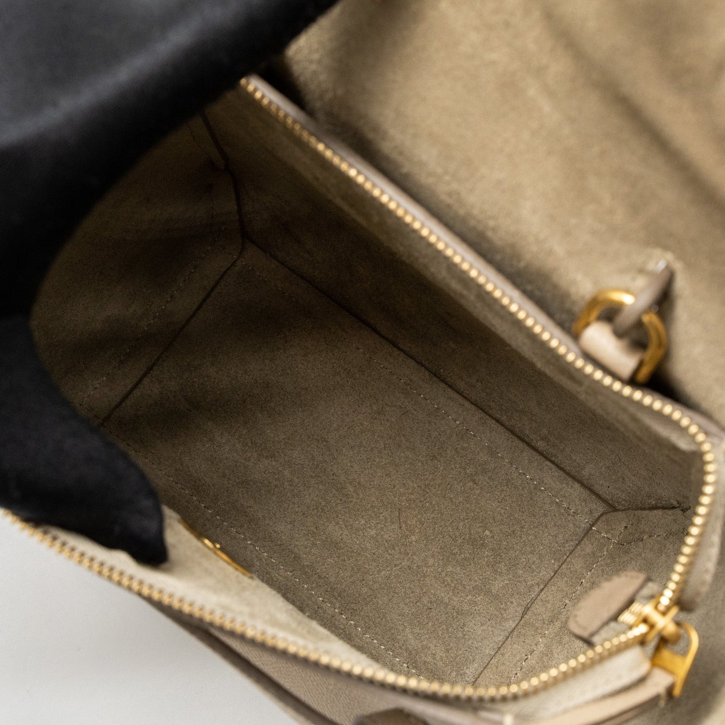 Celine Nano Belt Bag Grained Calfskin Light Beige GHW