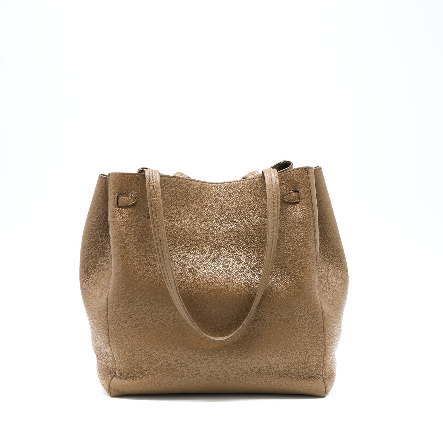 Celine Small Cabas Phantom Calfskin Taupe SHW