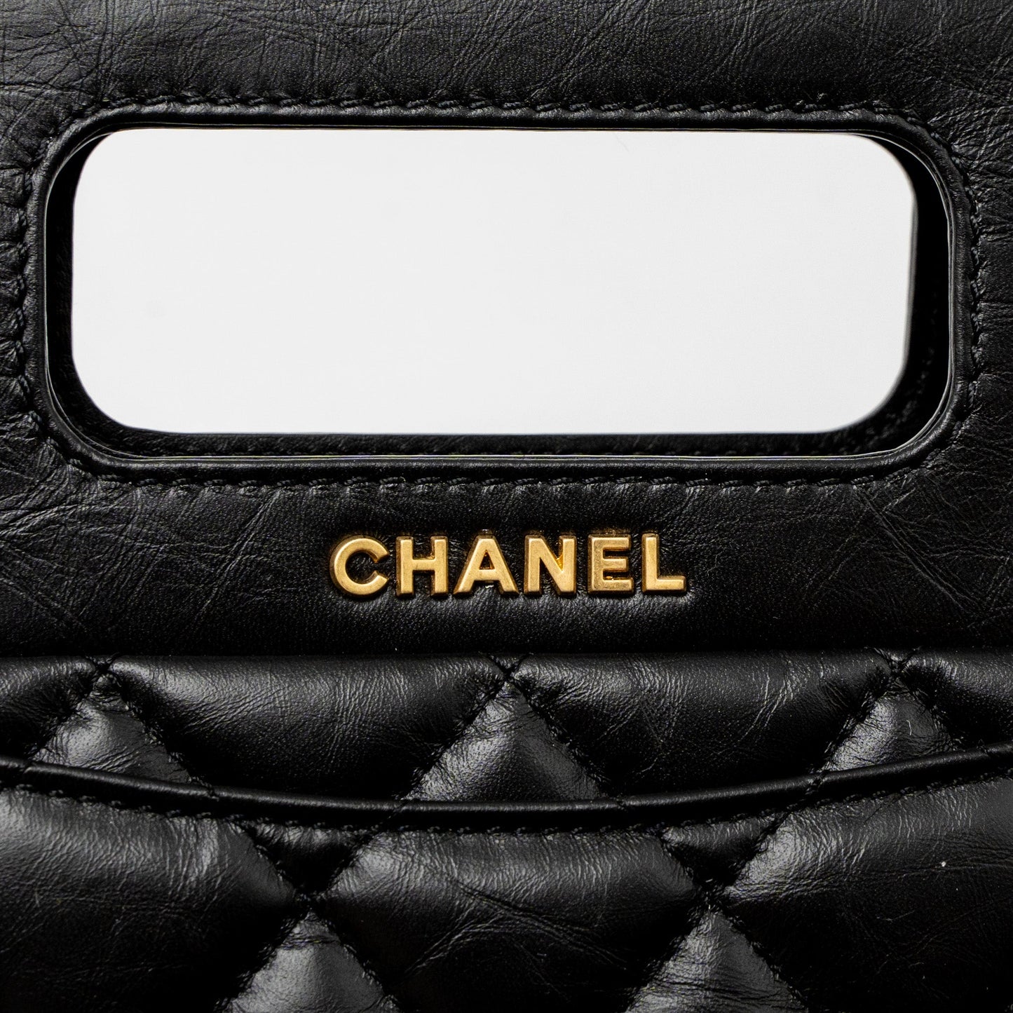 Chanel 23S Clutch Bag with Chain Calfskin Black Brushed GHW (Microchip)