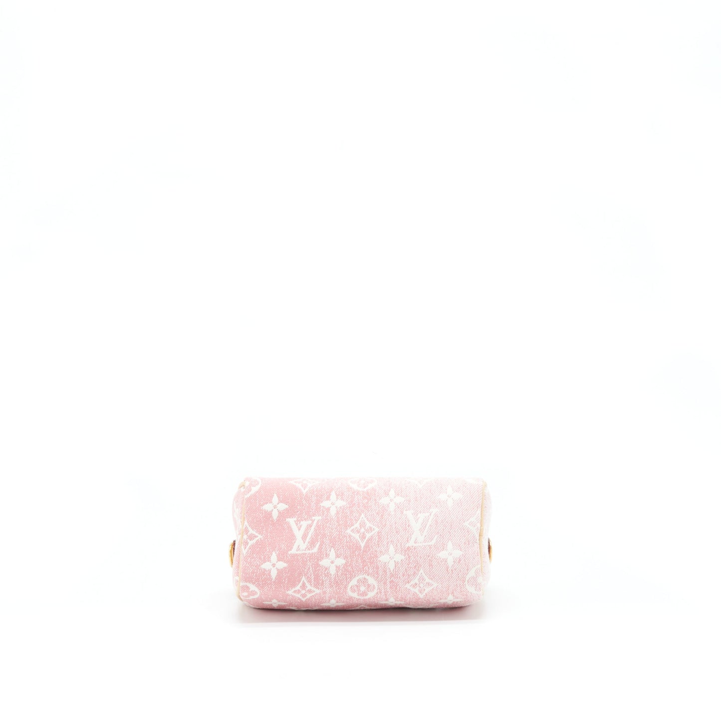 Louis Vuitton Nano Speedy Monogram Jacquard Denim Pink GHW