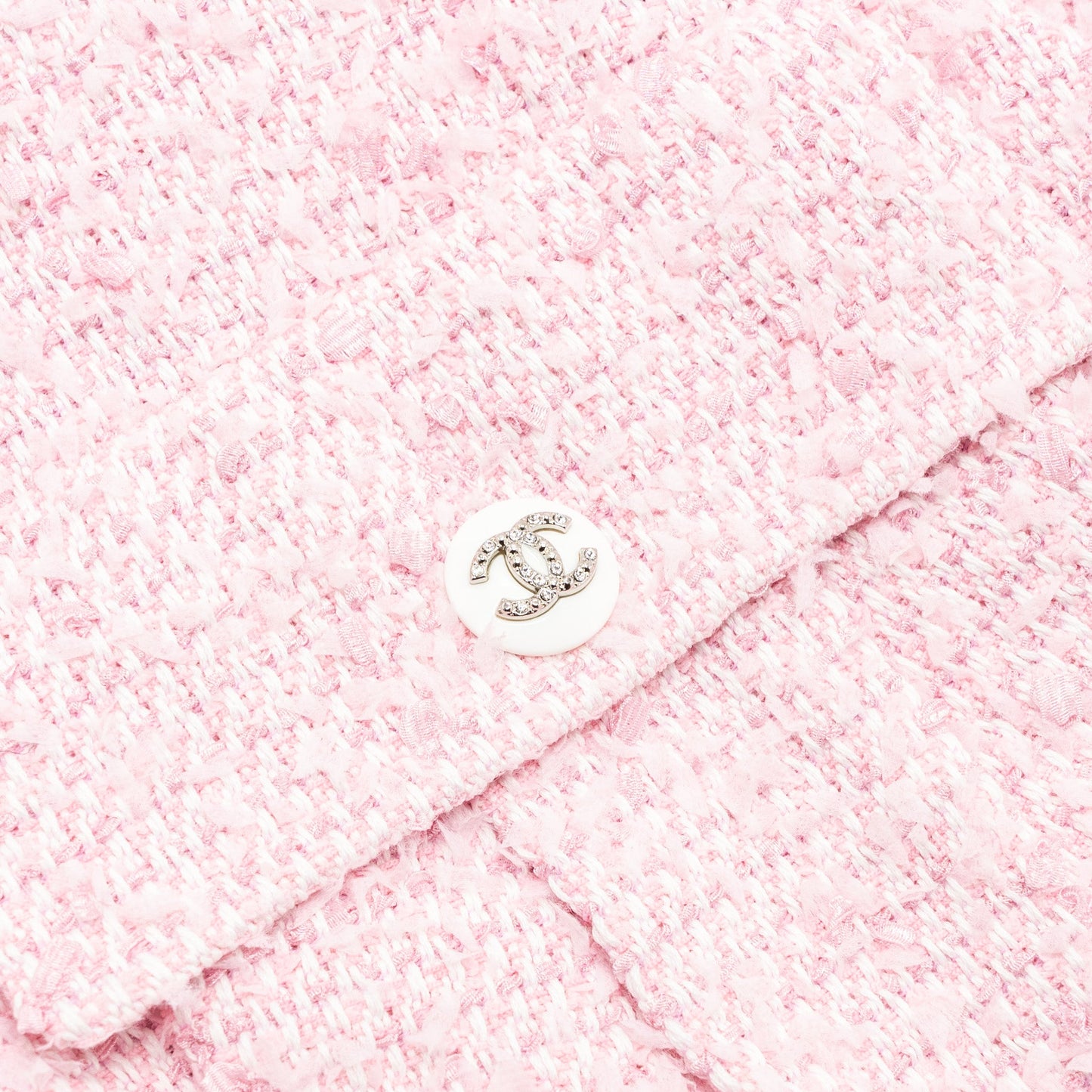 Chanel 21C Size 34 Jacket Polyamide/cotton/silk Pink/White